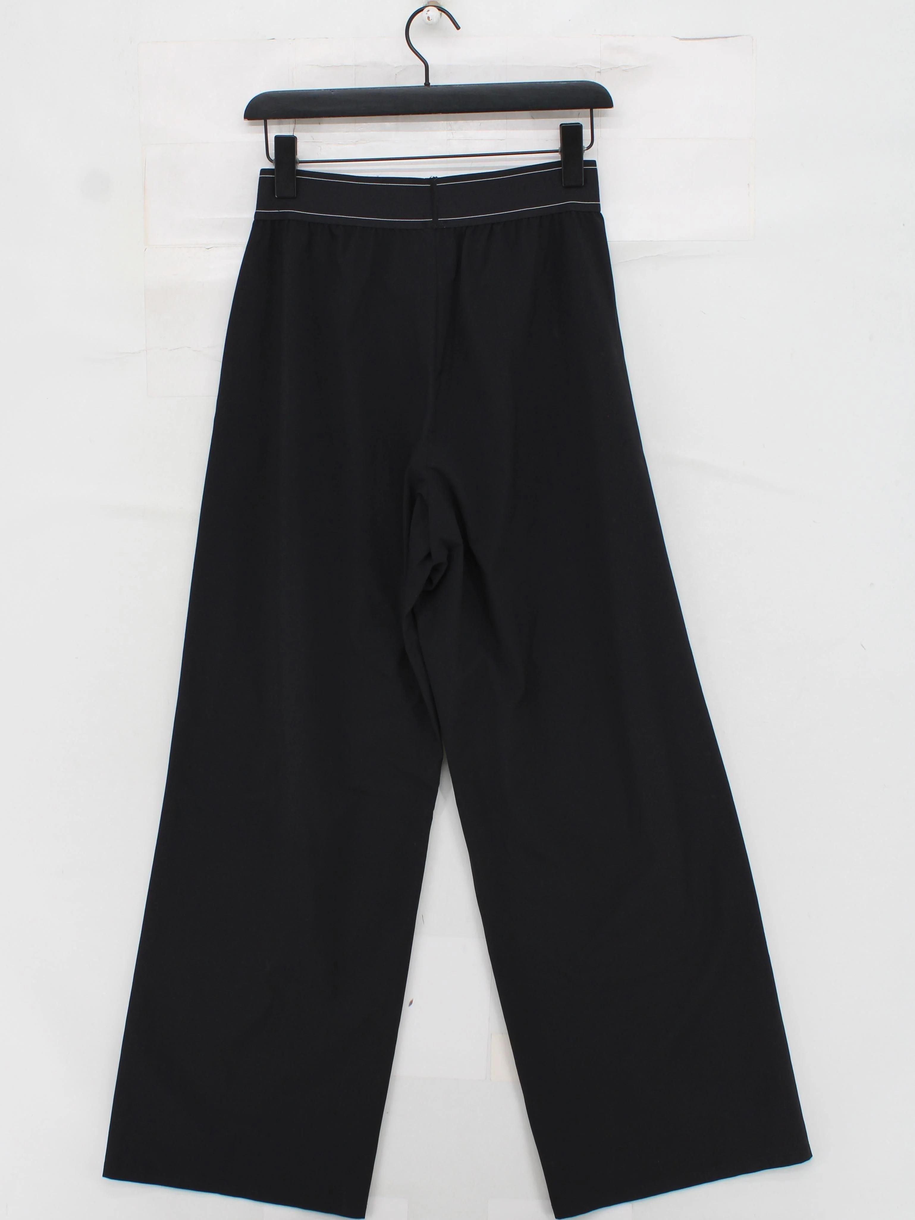 Alo Yoga Women's Trousers S Black 100% Other Wide-Leg Sweatpants - Image 2