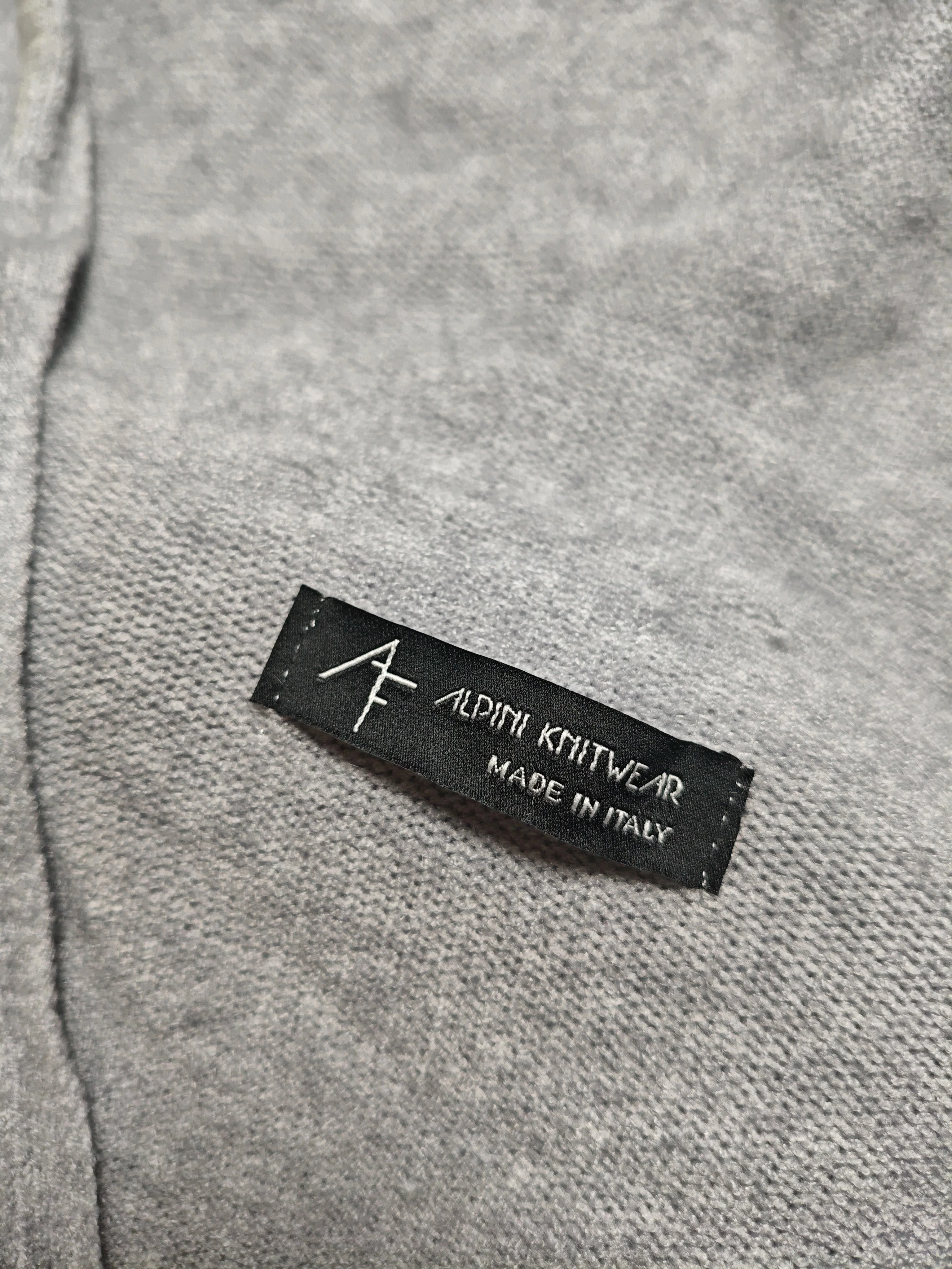 Alpini Knitwear Women's Hoodie M Grey Viscose with Polyester, Polyamide Pullover - Image 5