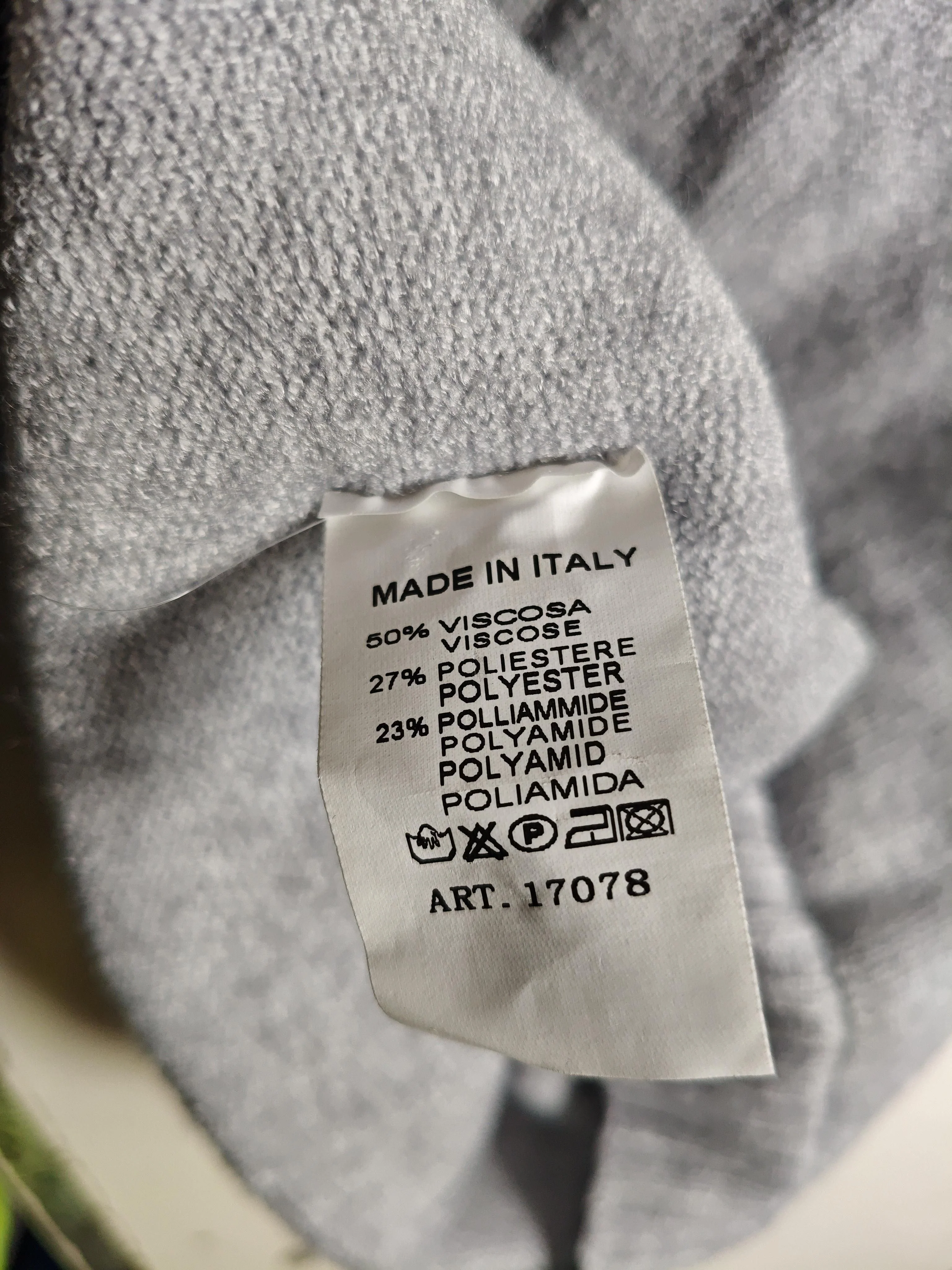 Alpini Knitwear Women's Hoodie M Grey Viscose with Polyester, Polyamide Pullover - Image 6