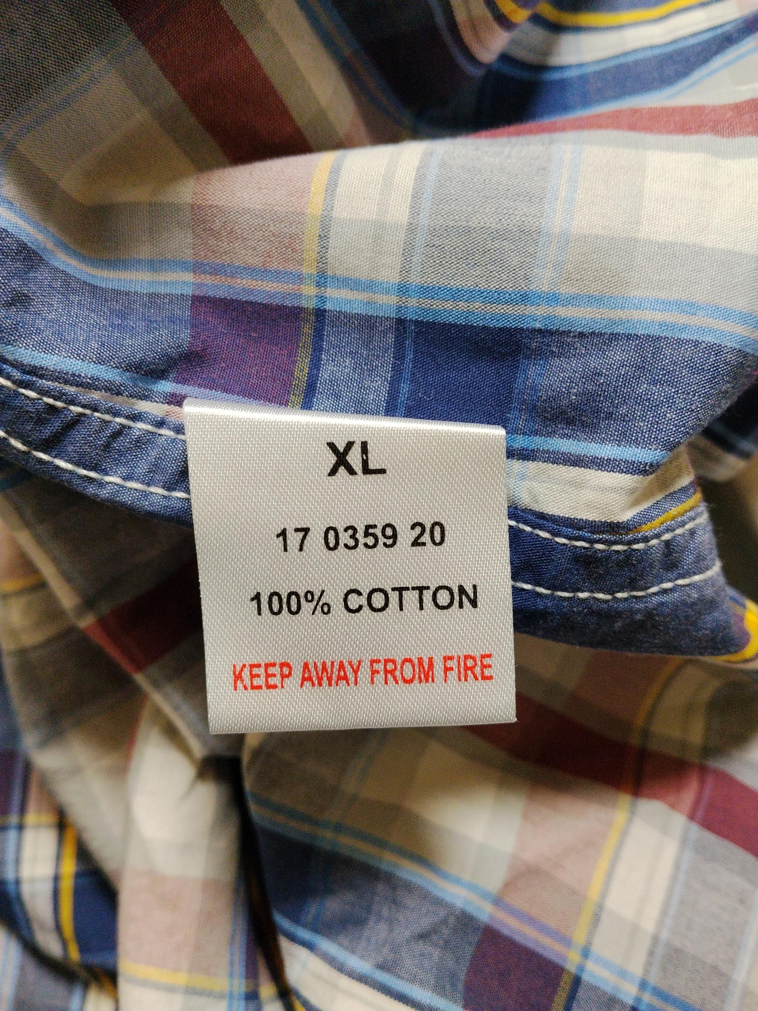 Als Men's Shirt XL Multi Checkered 100% Cotton Basic - Image 6