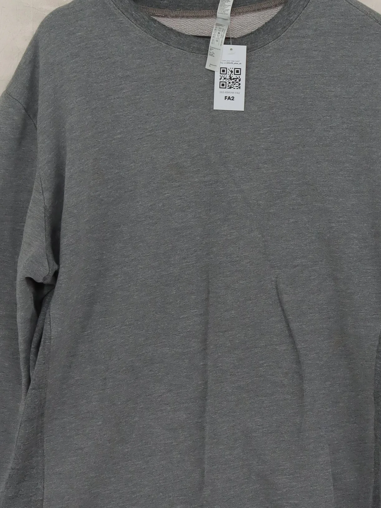 American Apparel Men's Hoodie L Grey Cotton with Polyester, Elastane Pullover - Image 3
