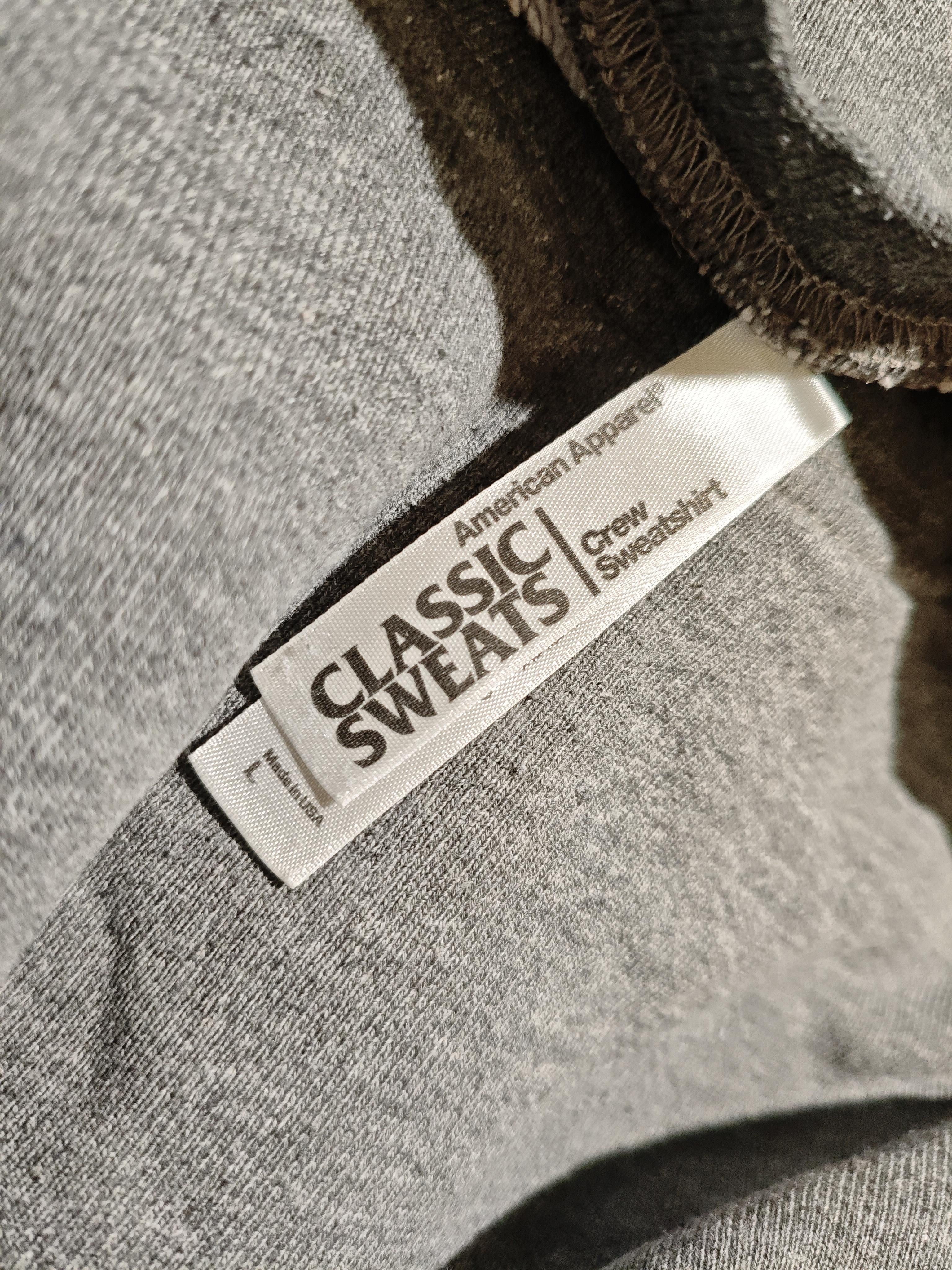 American Apparel Men's Hoodie L Grey Cotton with Polyester, Elastane Pullover - Image 5