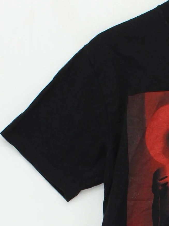 American Apparel Men's T-Shirt M Black Graphic 100% Cotton Basic - Image 4