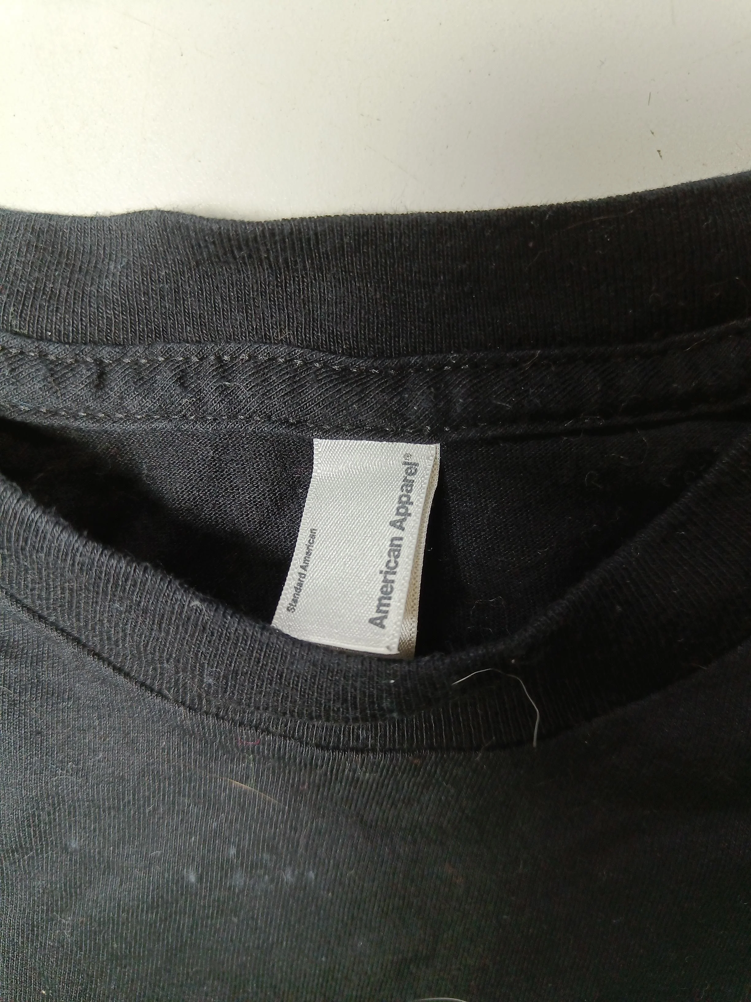 American Apparel Men's T-Shirt M Black Graphic 100% Cotton Basic - Image 5