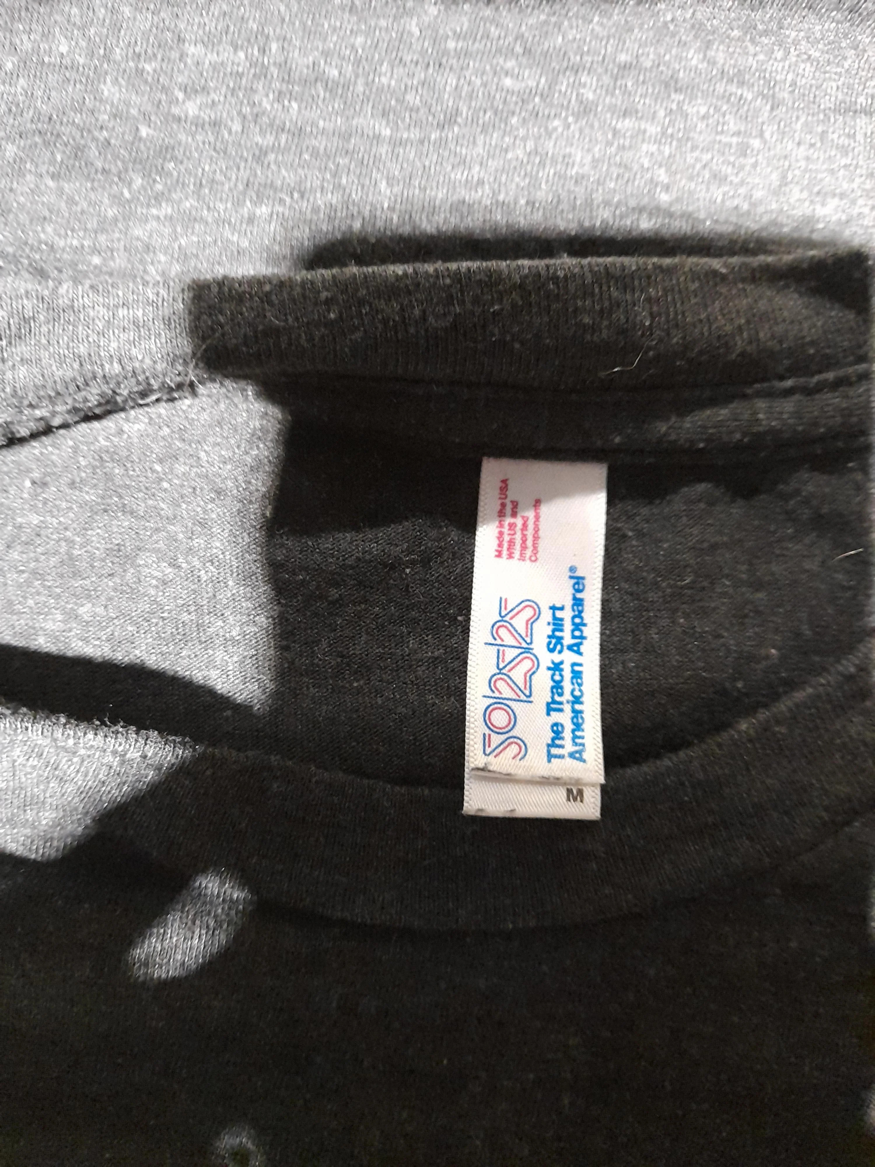 American Apparel Men's T-Shirt M Black Polyester with Cotton, Rayon Basic - Image 5