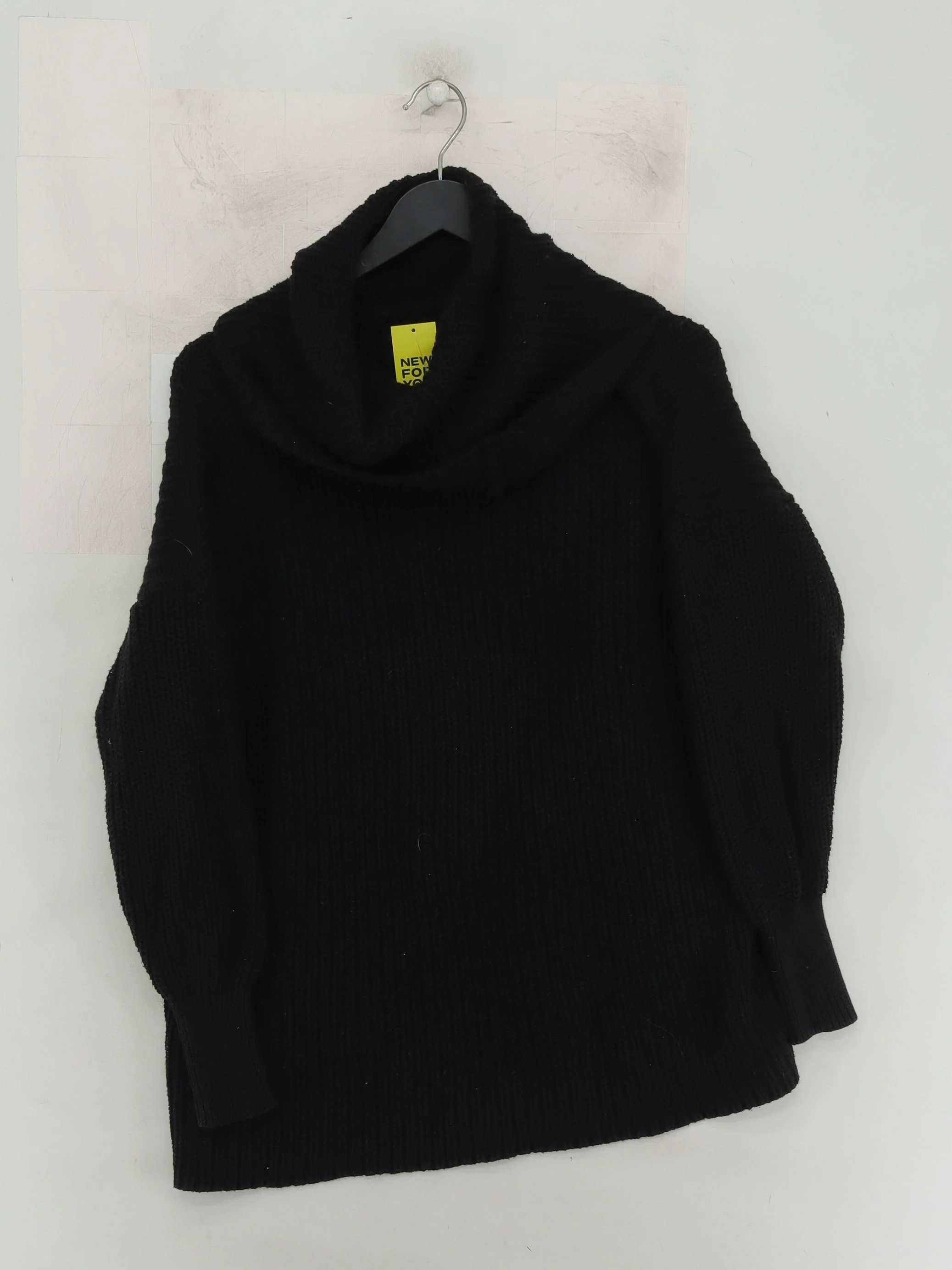 American Apparel Women's Jumper Black 100% Cotton Roll Neck Pullover - Image 2