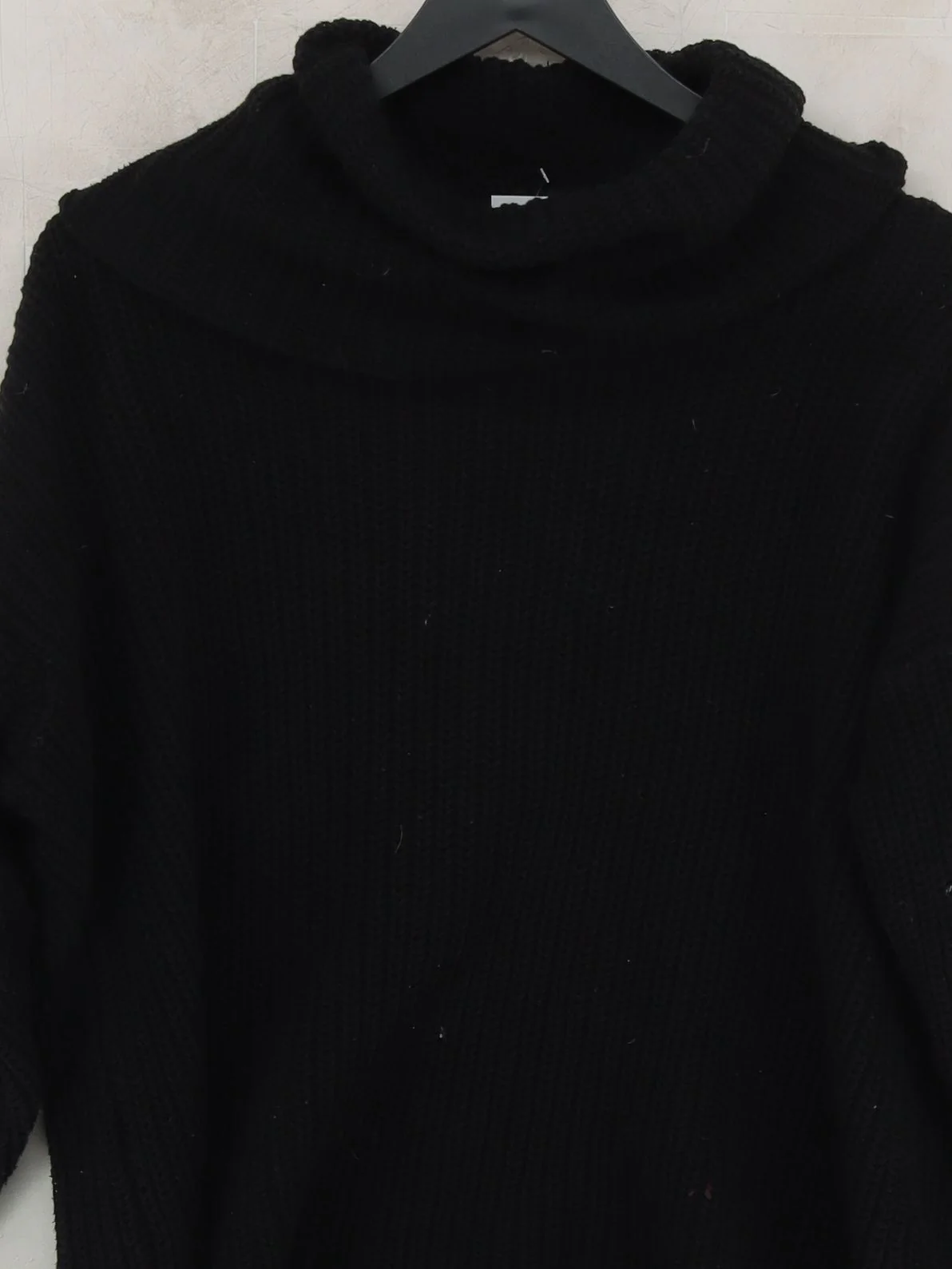 American Apparel Women's Jumper Black 100% Cotton Roll Neck Pullover - Image 3