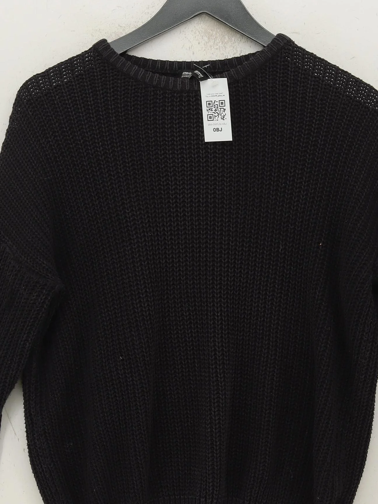 American Apparel Women's Jumper M Black 100% Cotton Crew Neck Pullover - Image 3