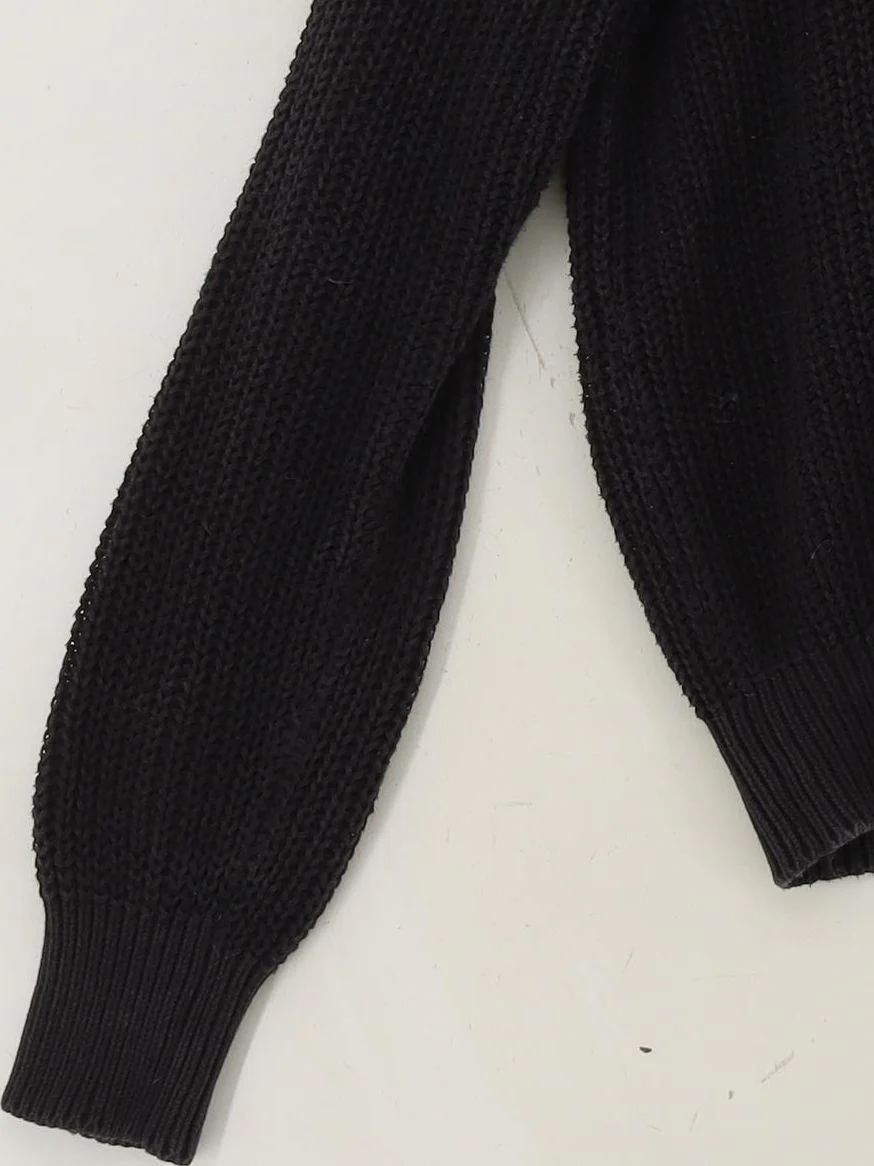 American Apparel Women's Jumper M Black 100% Cotton Crew Neck Pullover - Image 4