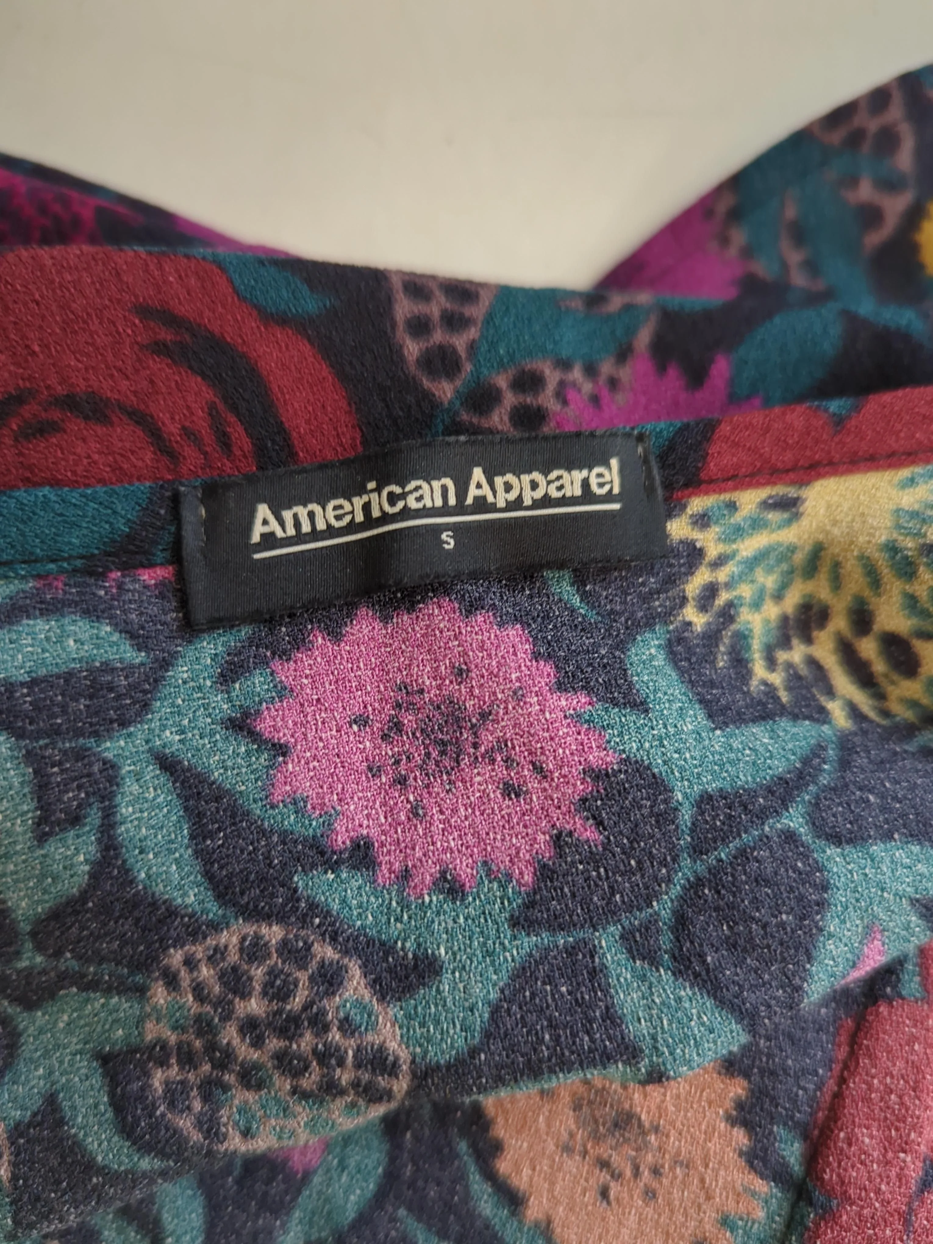 American Apparel Wrap Maxi Dress S in Multi - Image 5
