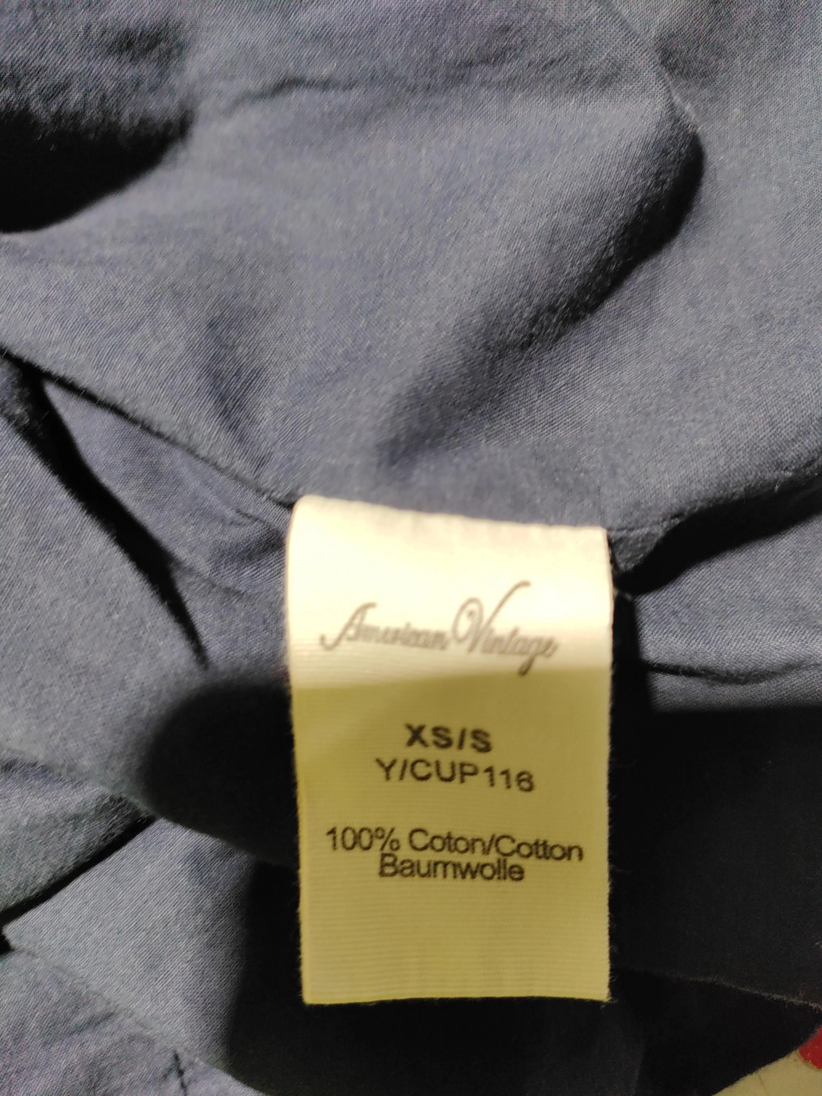 American Vintage Men's Blazer XS Blue 100% Cotton Overcoat - Image 6