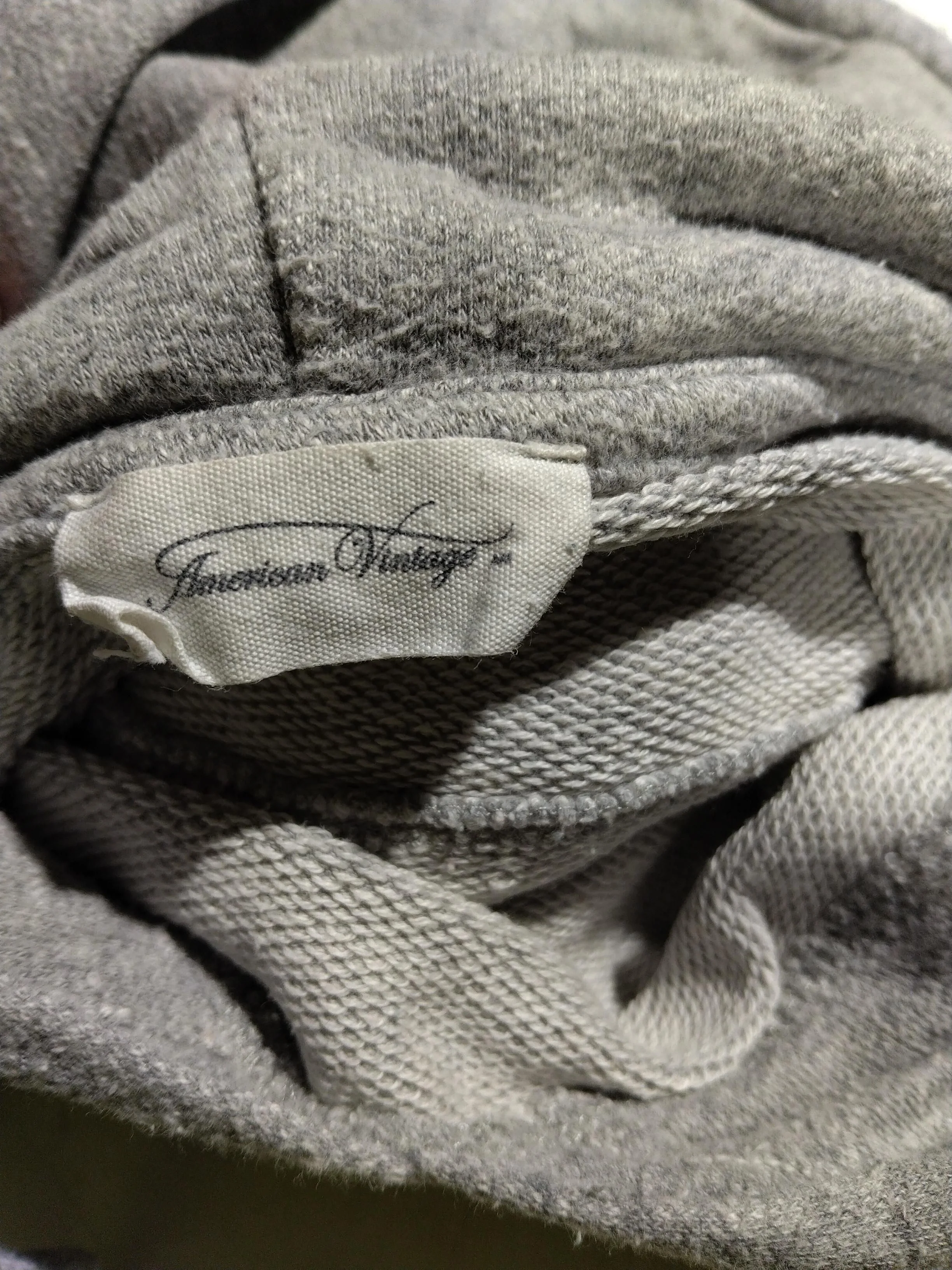 American Vintage Men's Hoodie Grey Cotton with Elastane Pullover - Image 5