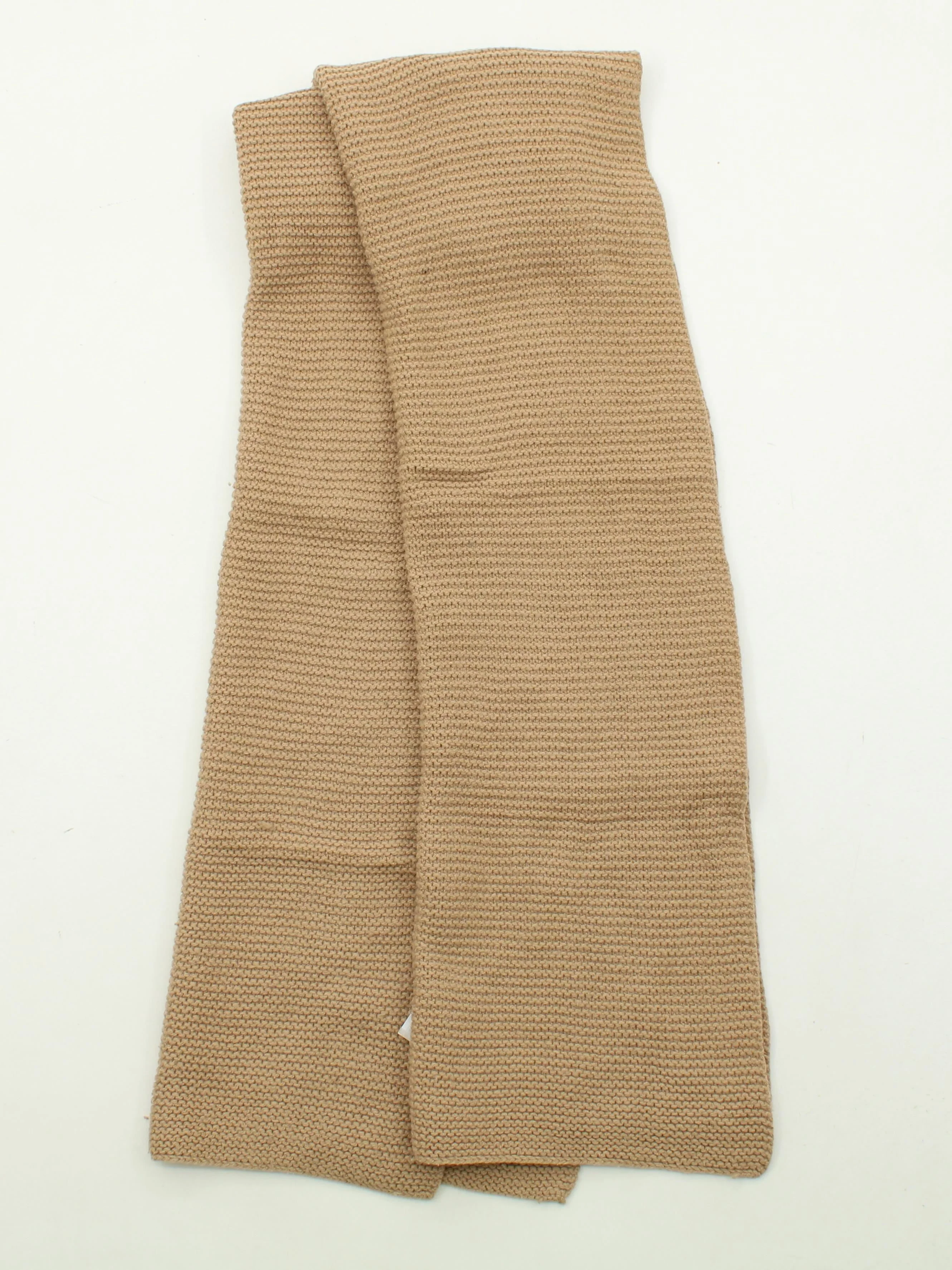 American Vintage Men's Scarf Tan 100% Wool Scarf - Image 2