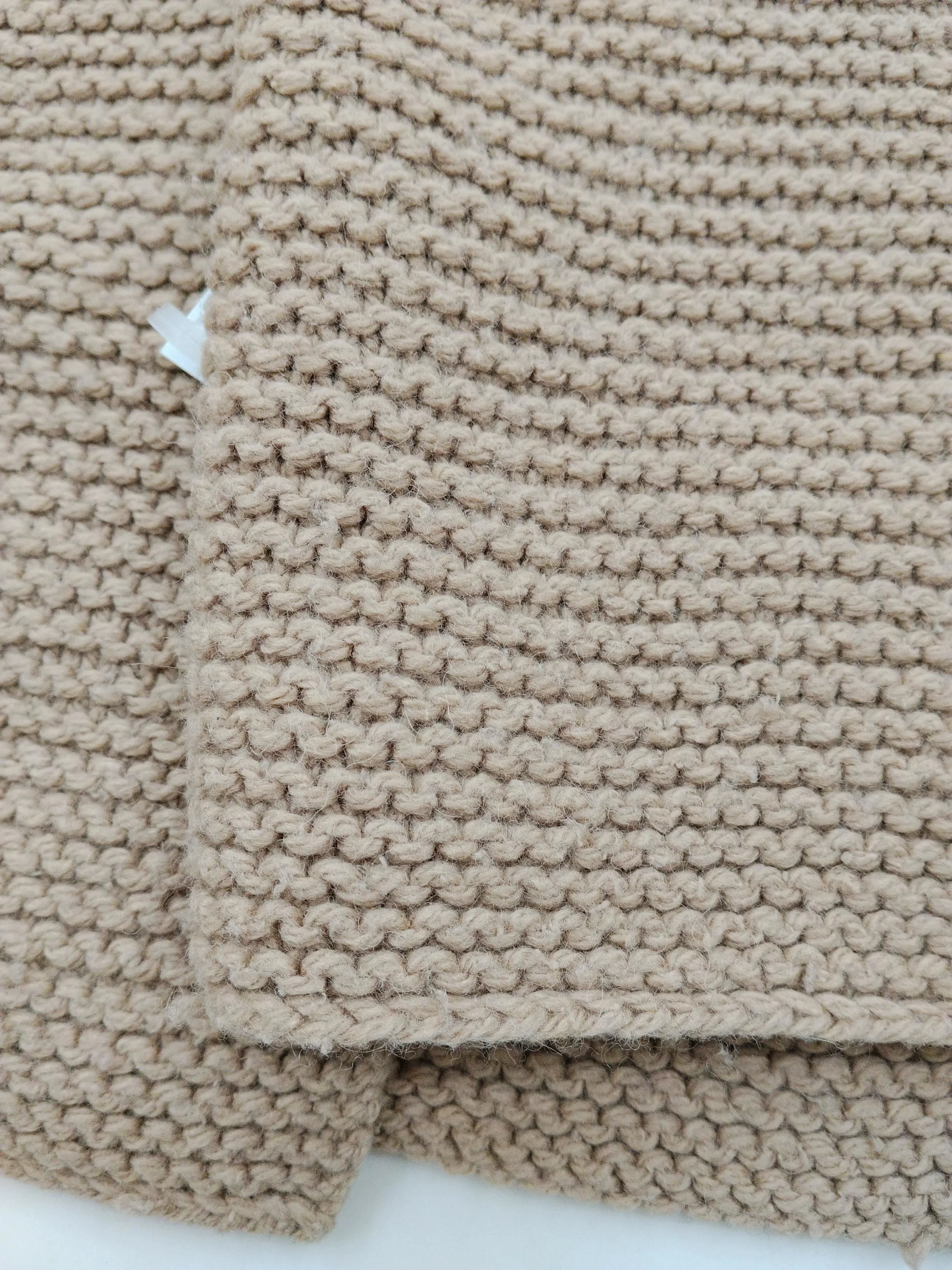 American Vintage Men's Scarf Tan 100% Wool Scarf - Image 4