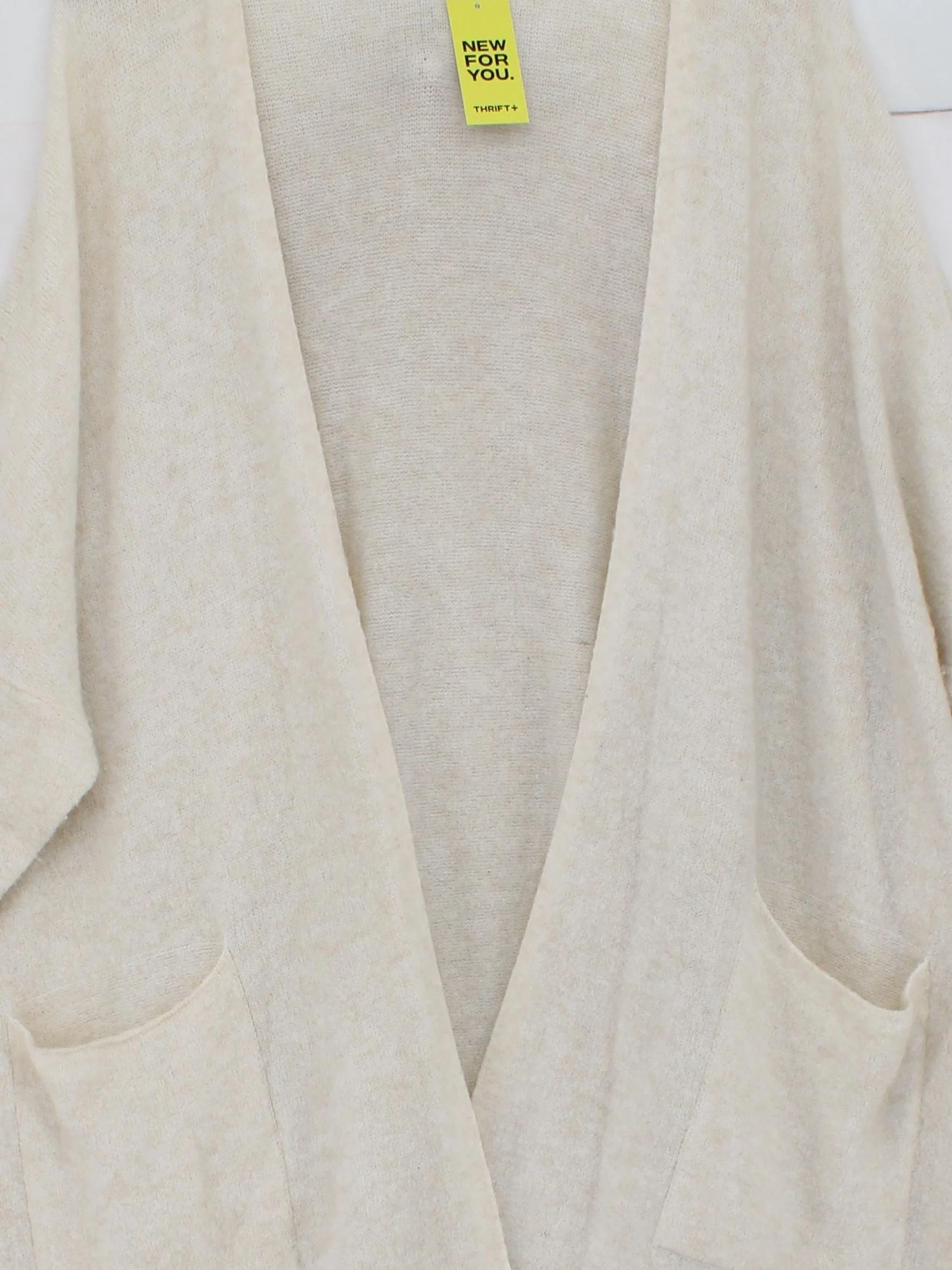 American Vintage Women's Cardigan Cream Polyamide with Acrylic, Wool Cardigan - Image 3