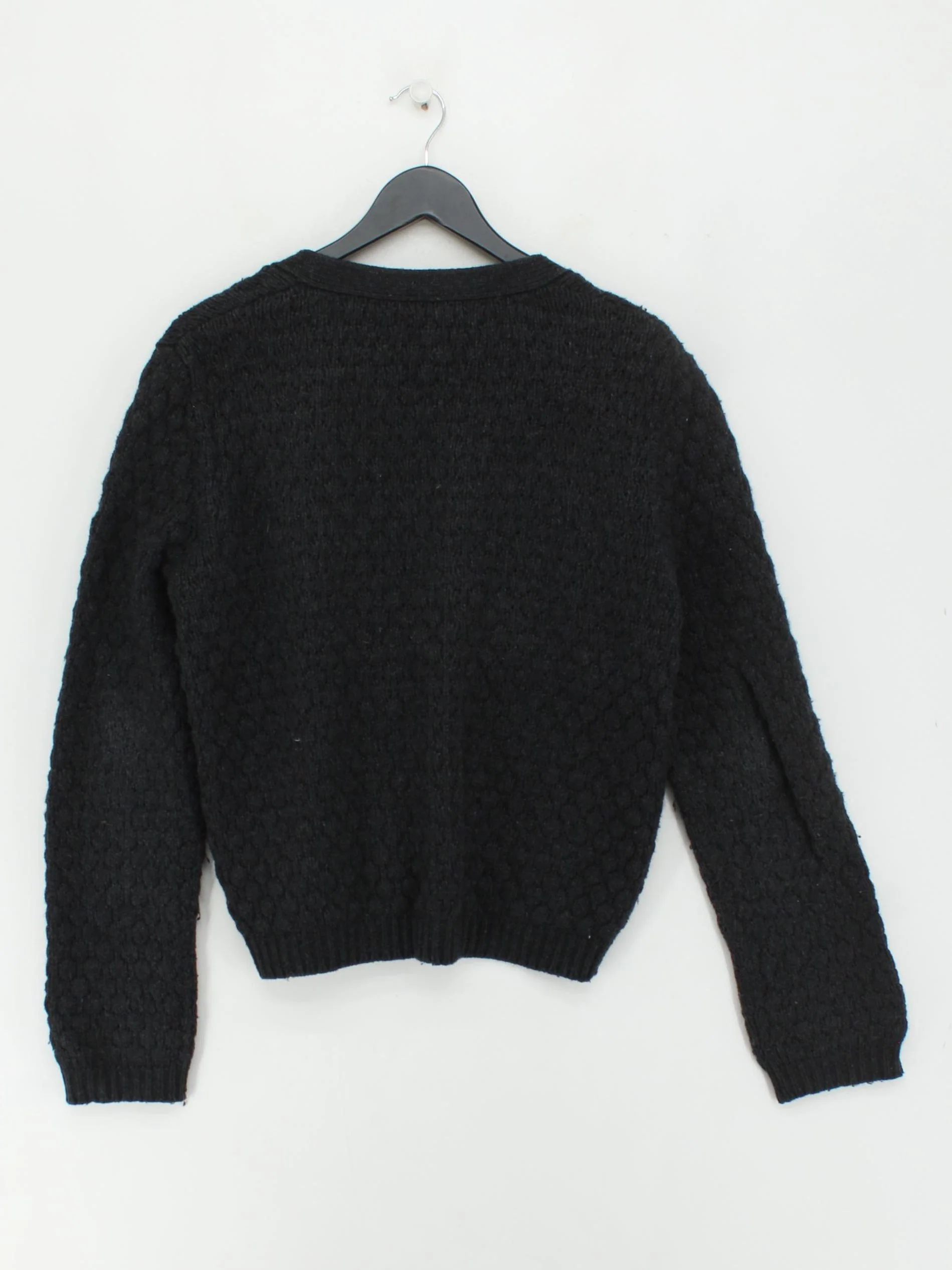 American Vintage Women's Cardigan M Black Polyester with Cotton, Wool Cardigan - Image 2