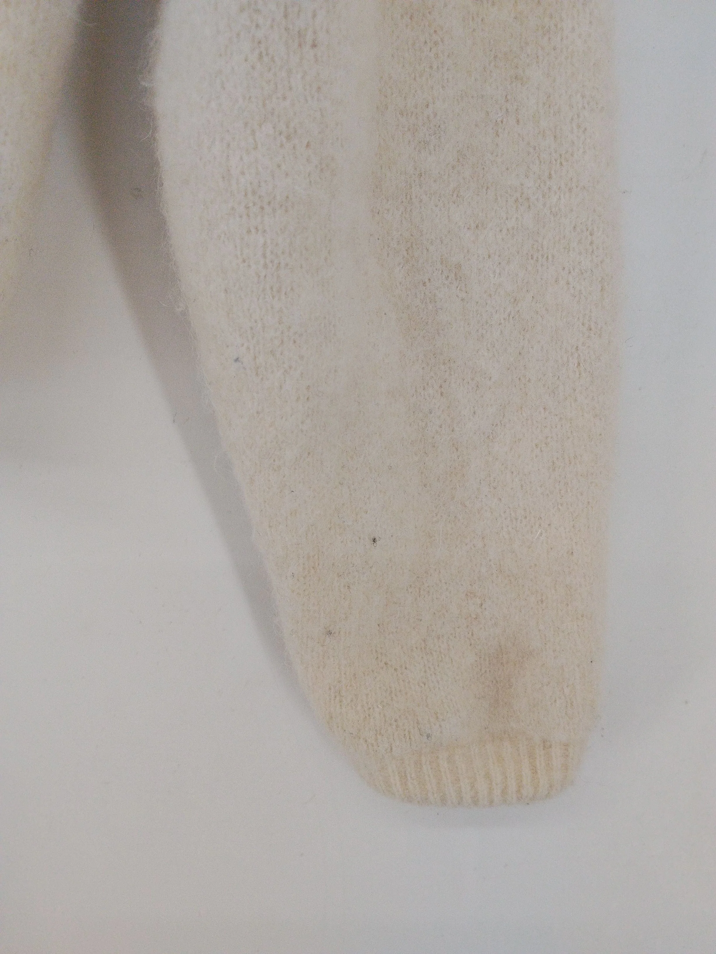 American Vintage Women's Cardigan S Cream Wool with Polyamide, Elastane Cardigan - Image 5
