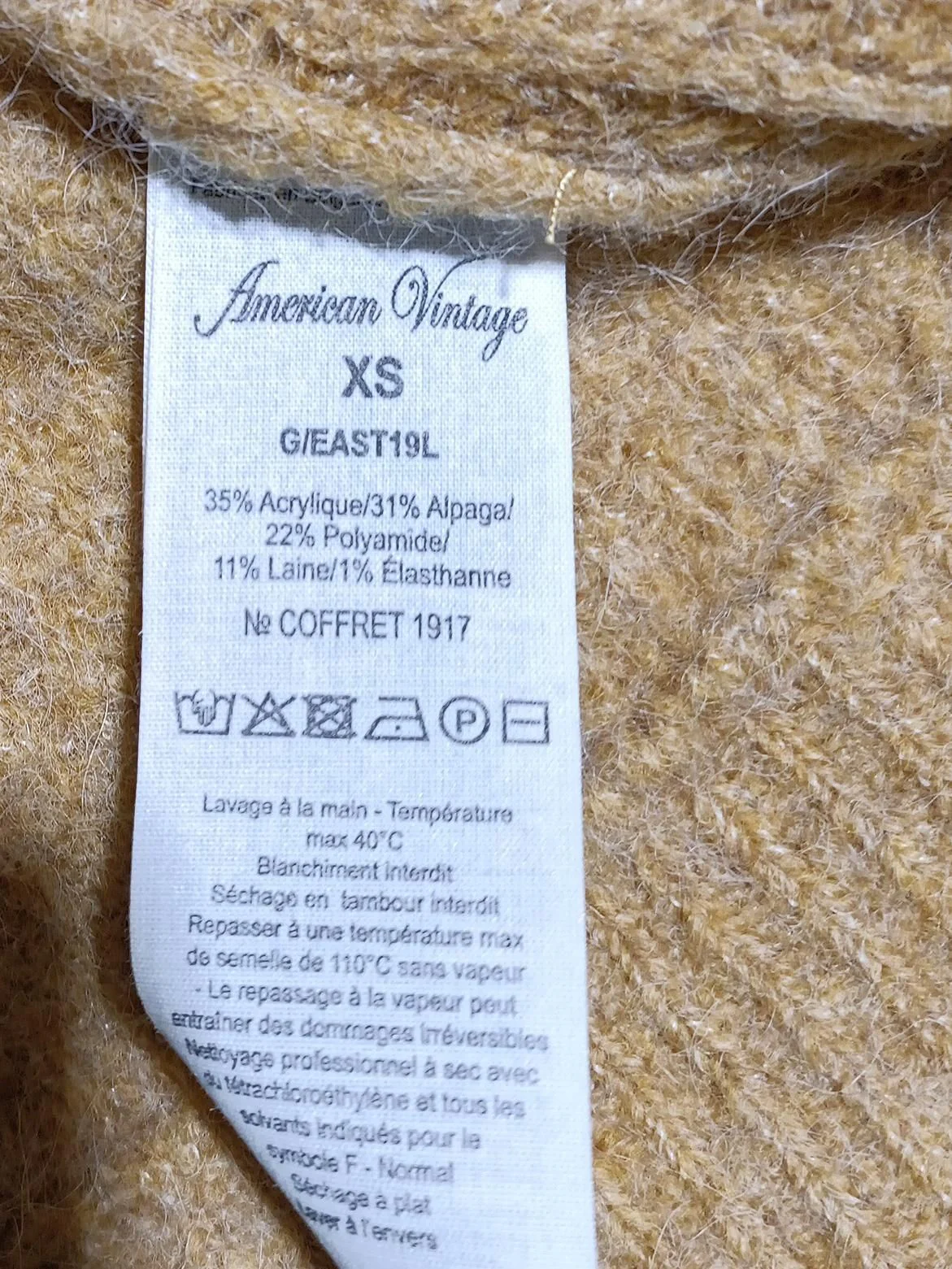 American Vintage Women's Cardigan XS Brown Acrylic - Image 6