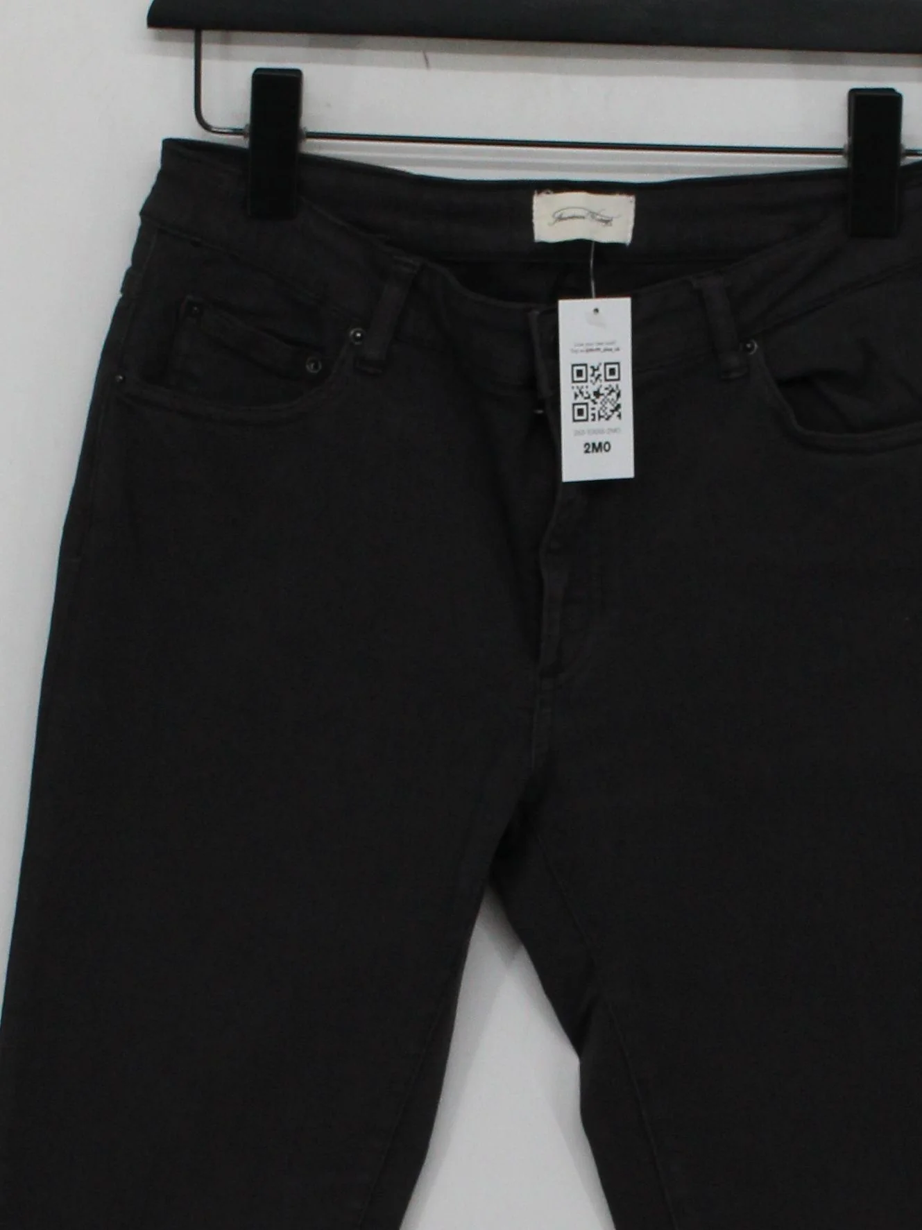 American Vintage Women's Jeans W 28 in Black Cotton - Image 3