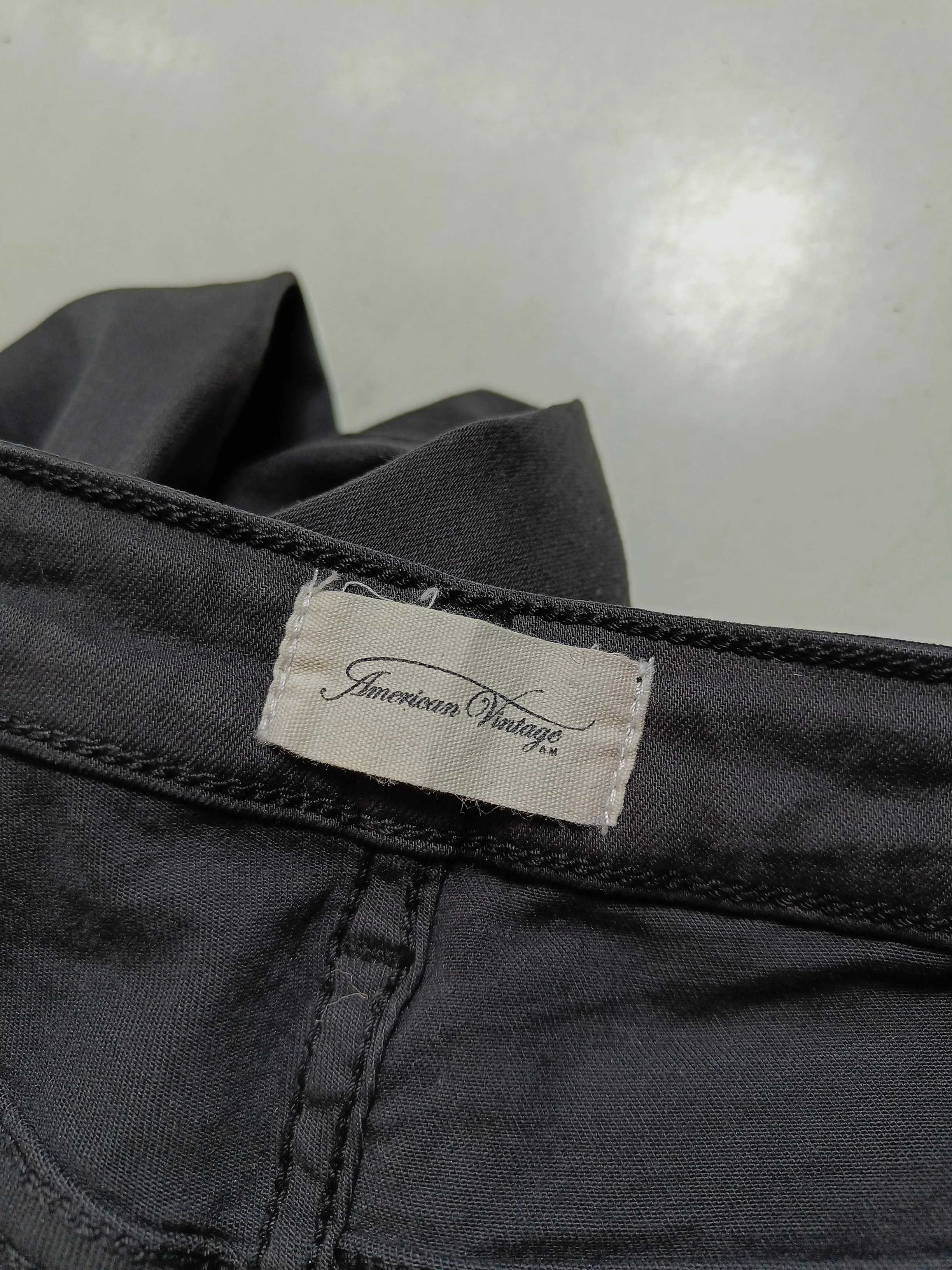 American Vintage Women's Jeans W 28 in Black Cotton - Image 5