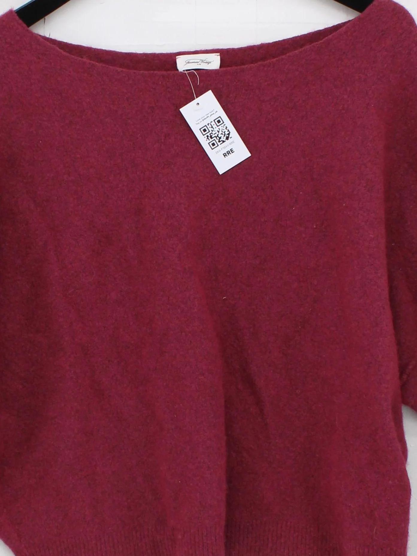 American Vintage Women's Jumper M Red Polyamide - Image 3