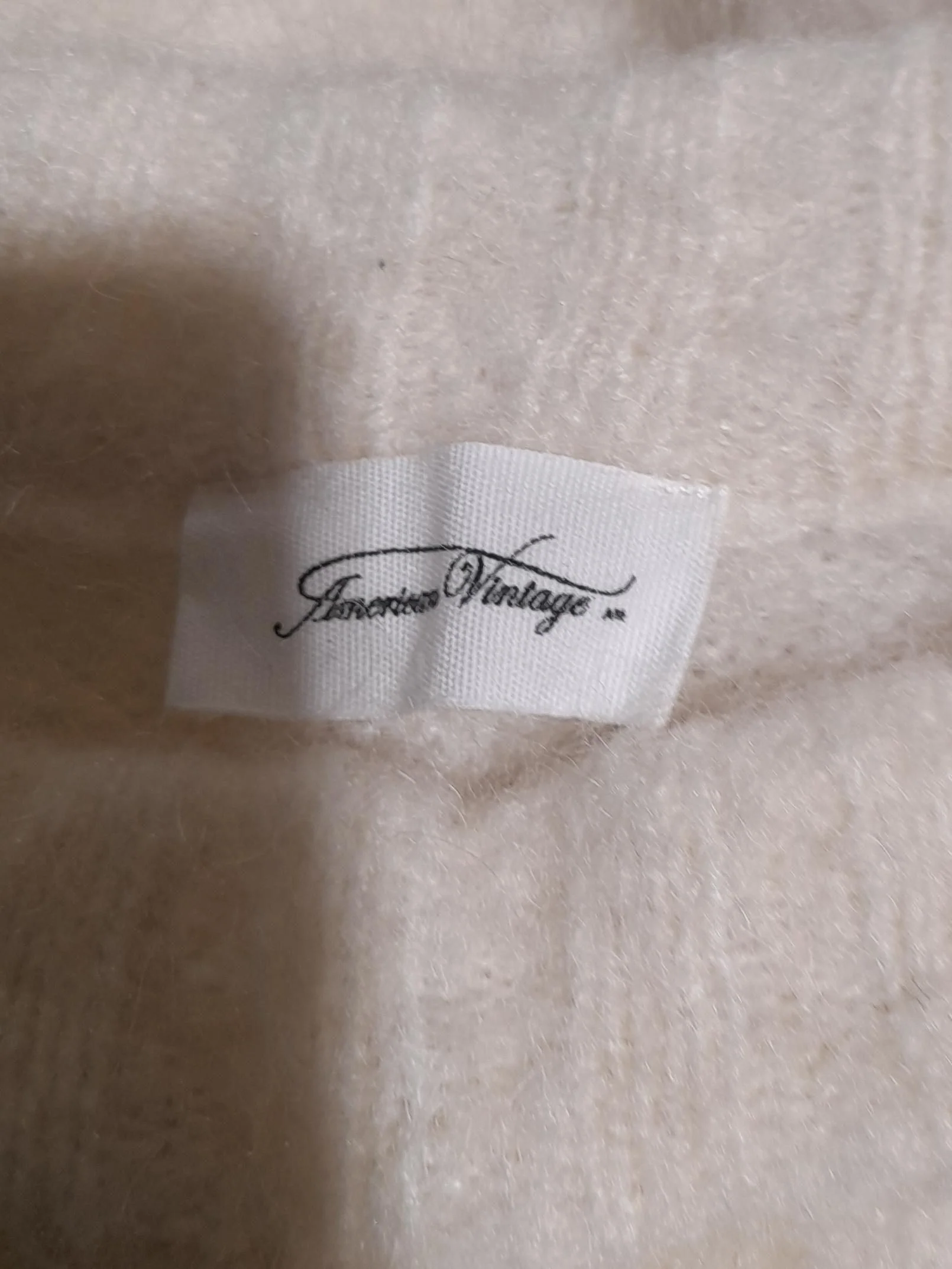 American Vintage Women's Jumper S Cream Mohair with Polyamide, Elastane Pullover - Image 5