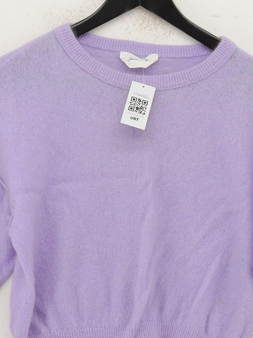 American Vintage Women's Jumper XS Purple Mohair - Image 3