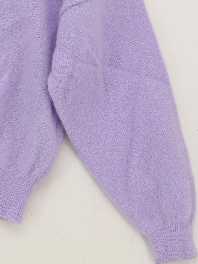 American Vintage Women's Jumper XS Purple Mohair - Image 4