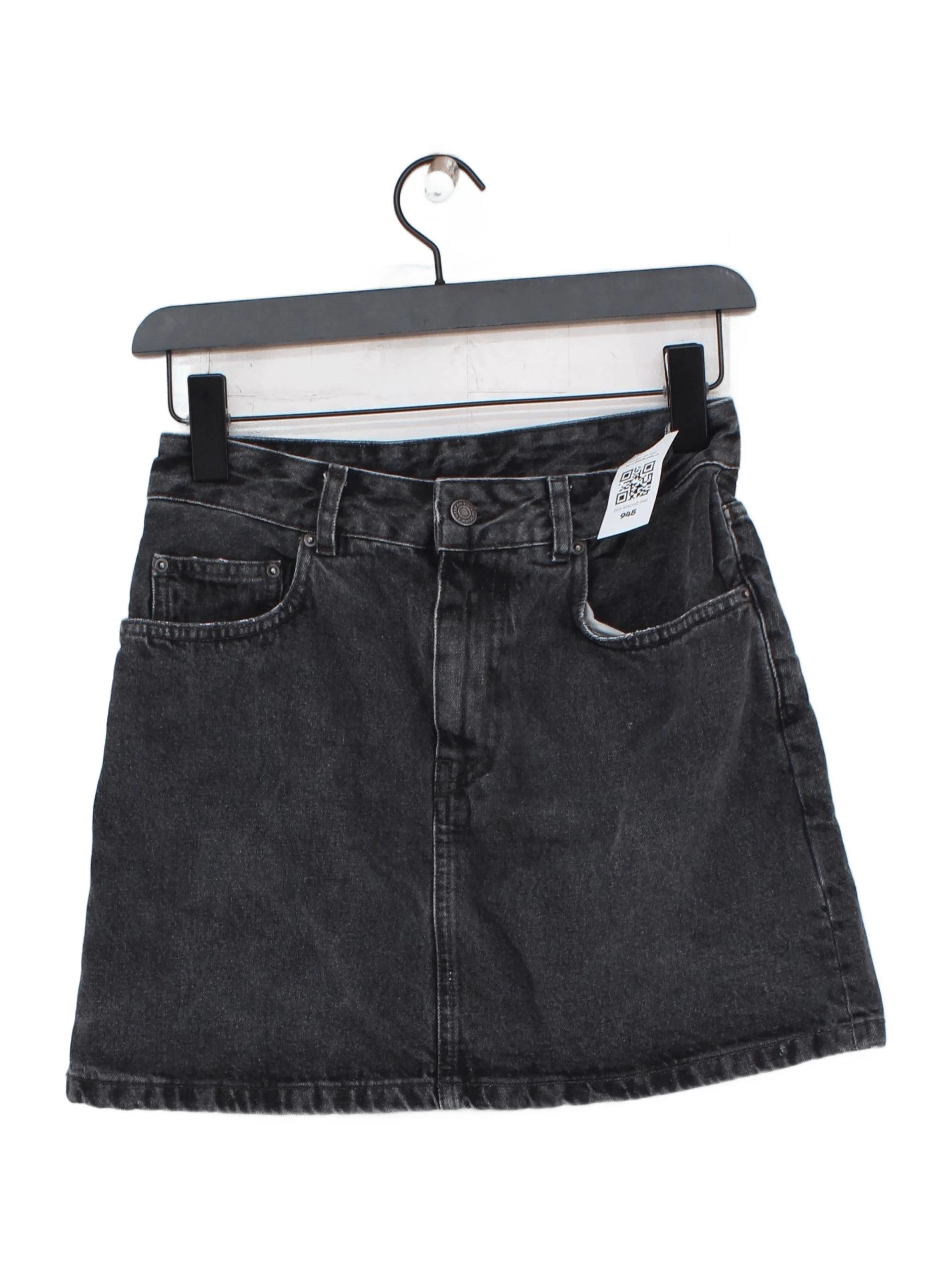 American Vintage Women's Mini Skirt S Grey 100% Cotton Short Mini