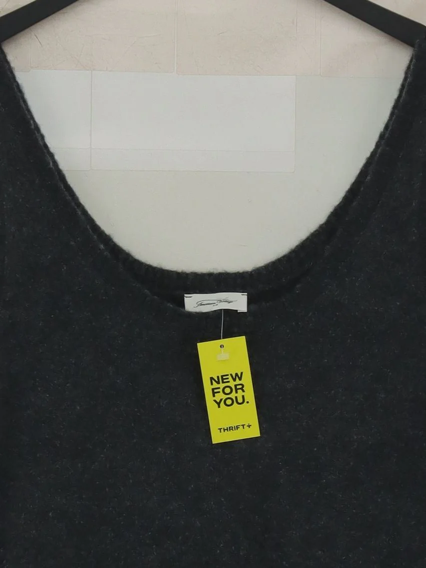 American Vintage Women's T-Shirt L Grey Polyamide - Image 3
