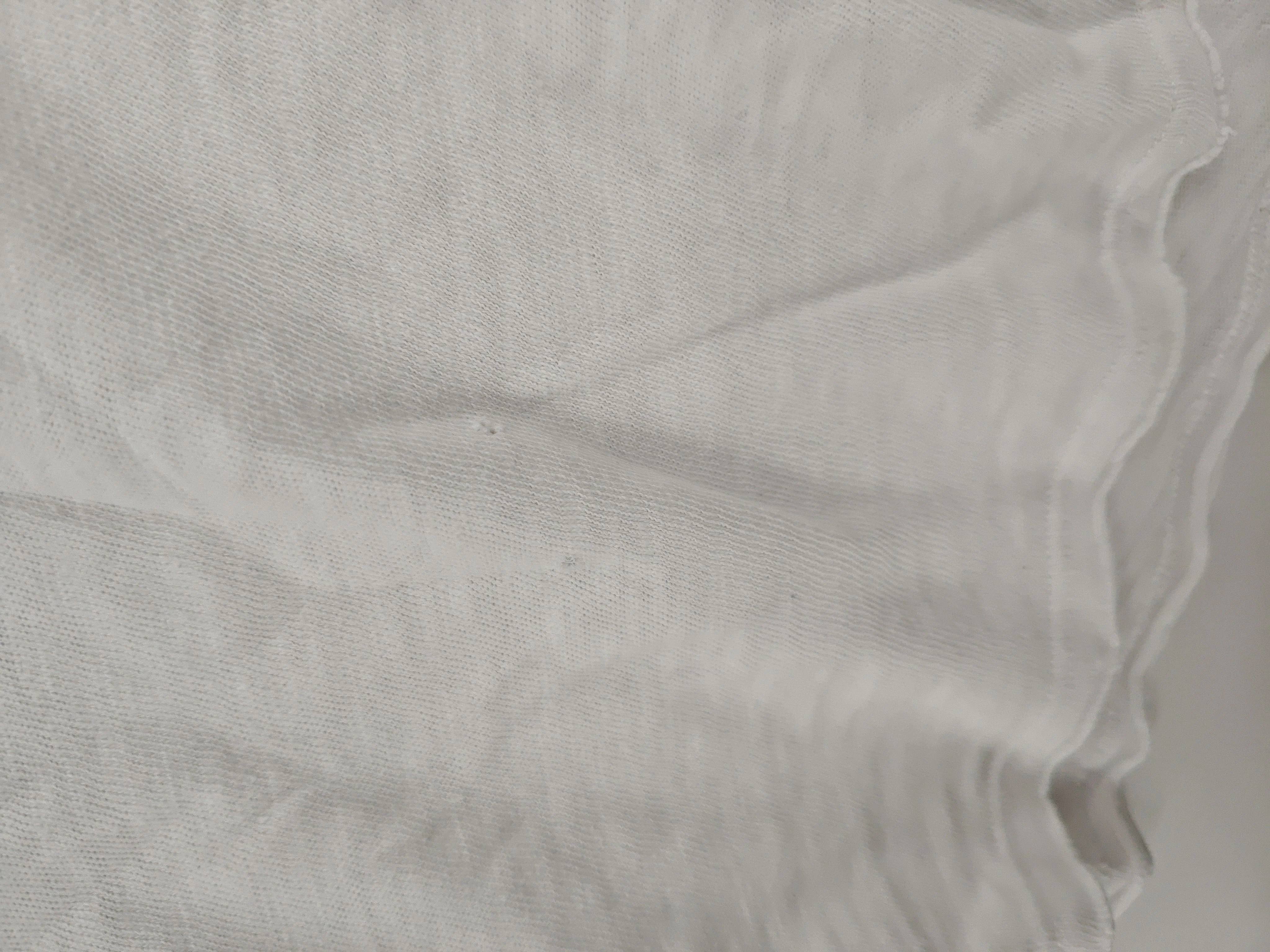 American Vintage Women's T-Shirt M White 100% Cotton Short Sleeve V-Neck Basic - Image 5