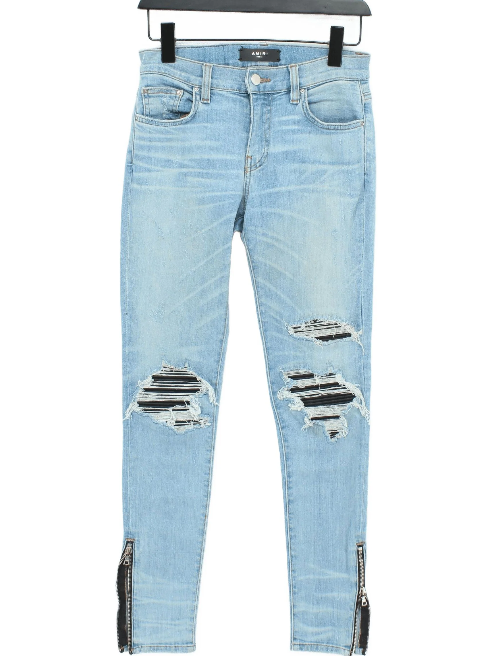 Amiri Men's Jeans W 25 in Blue Cotton with Elastane Skinny