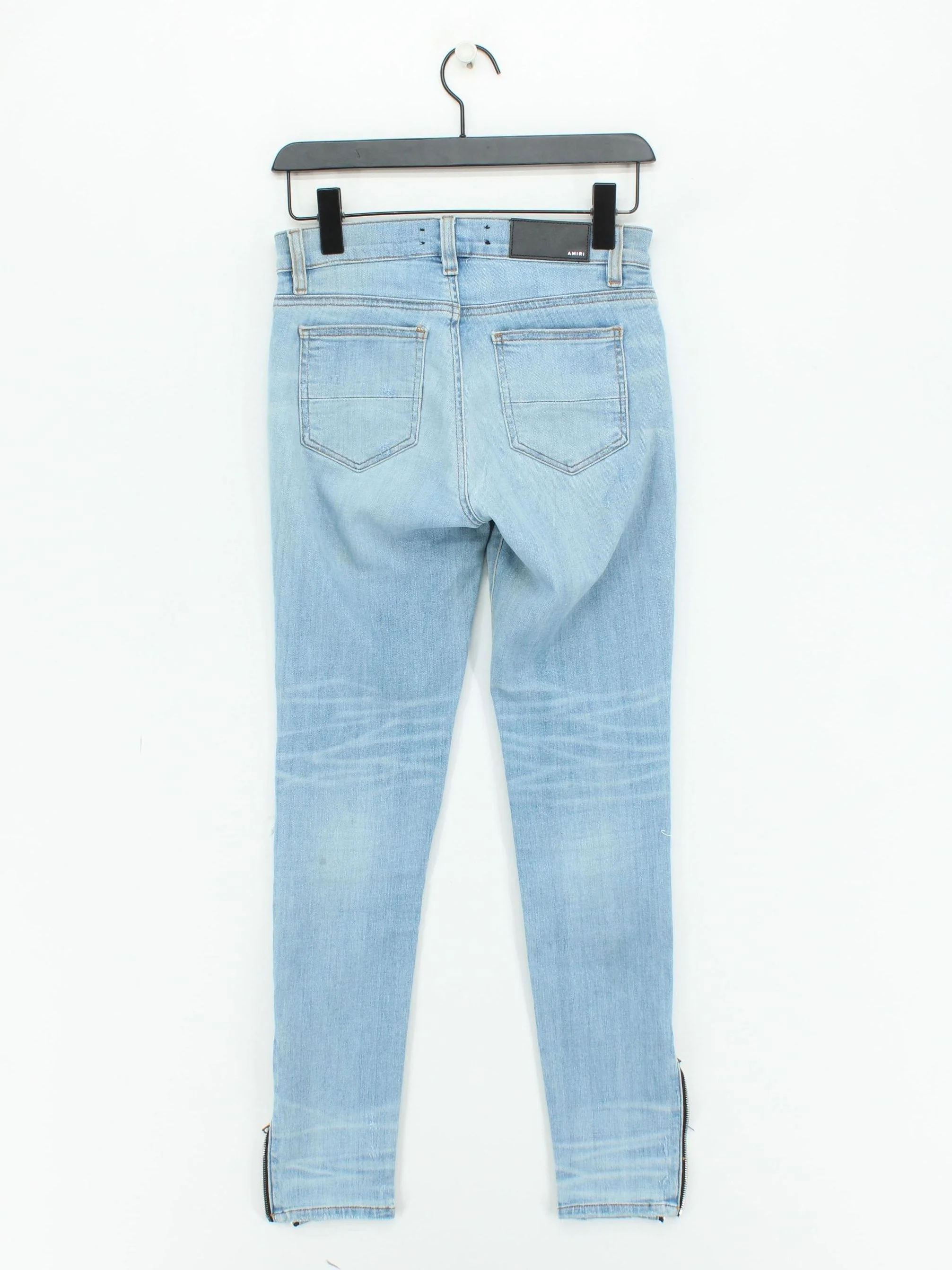 Amiri Men's Jeans W 25 in Blue Cotton with Elastane Skinny - Image 2