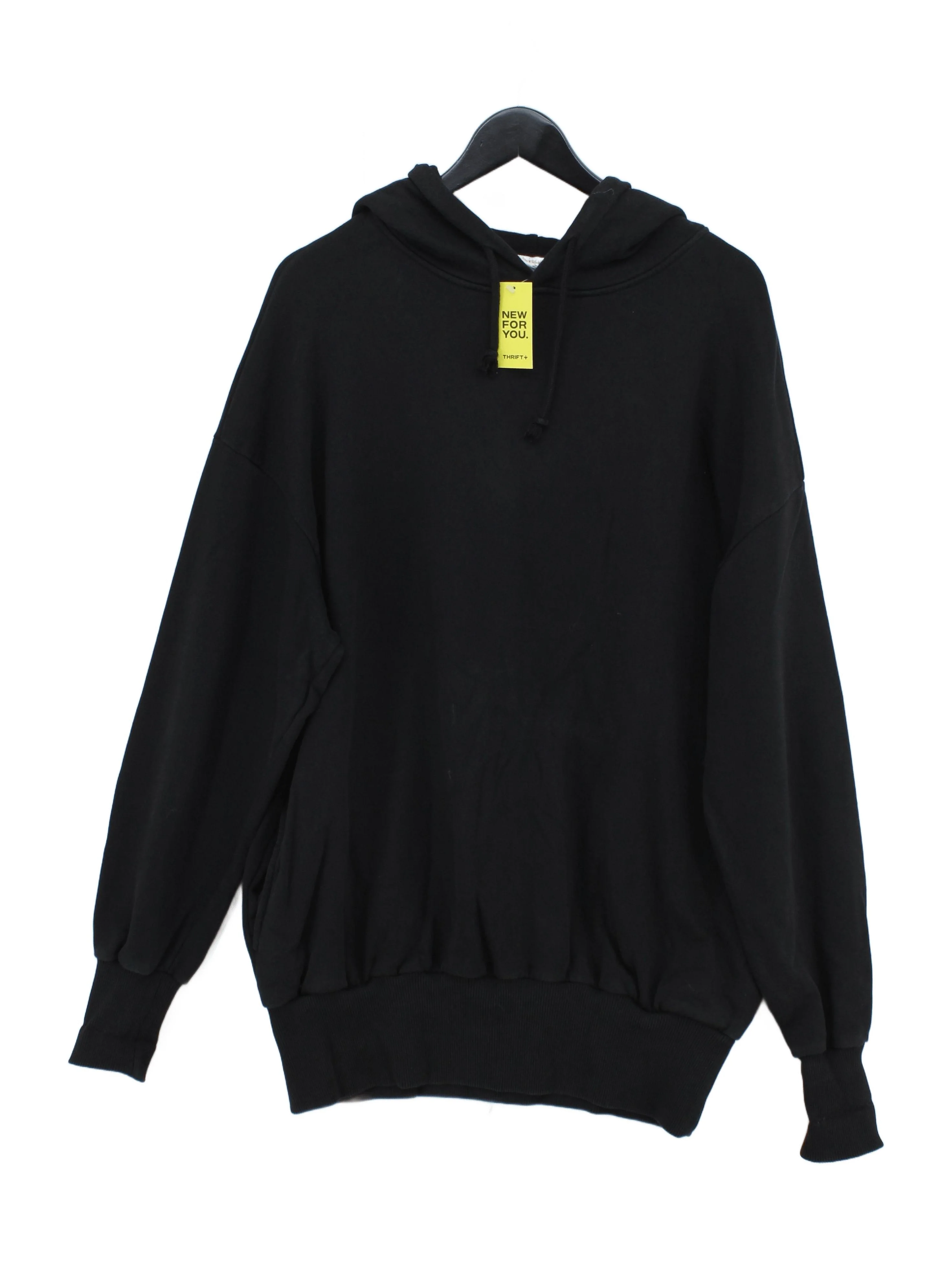 ANA HEART Women's Hoodie M Black Cotton with Polyester Pullover