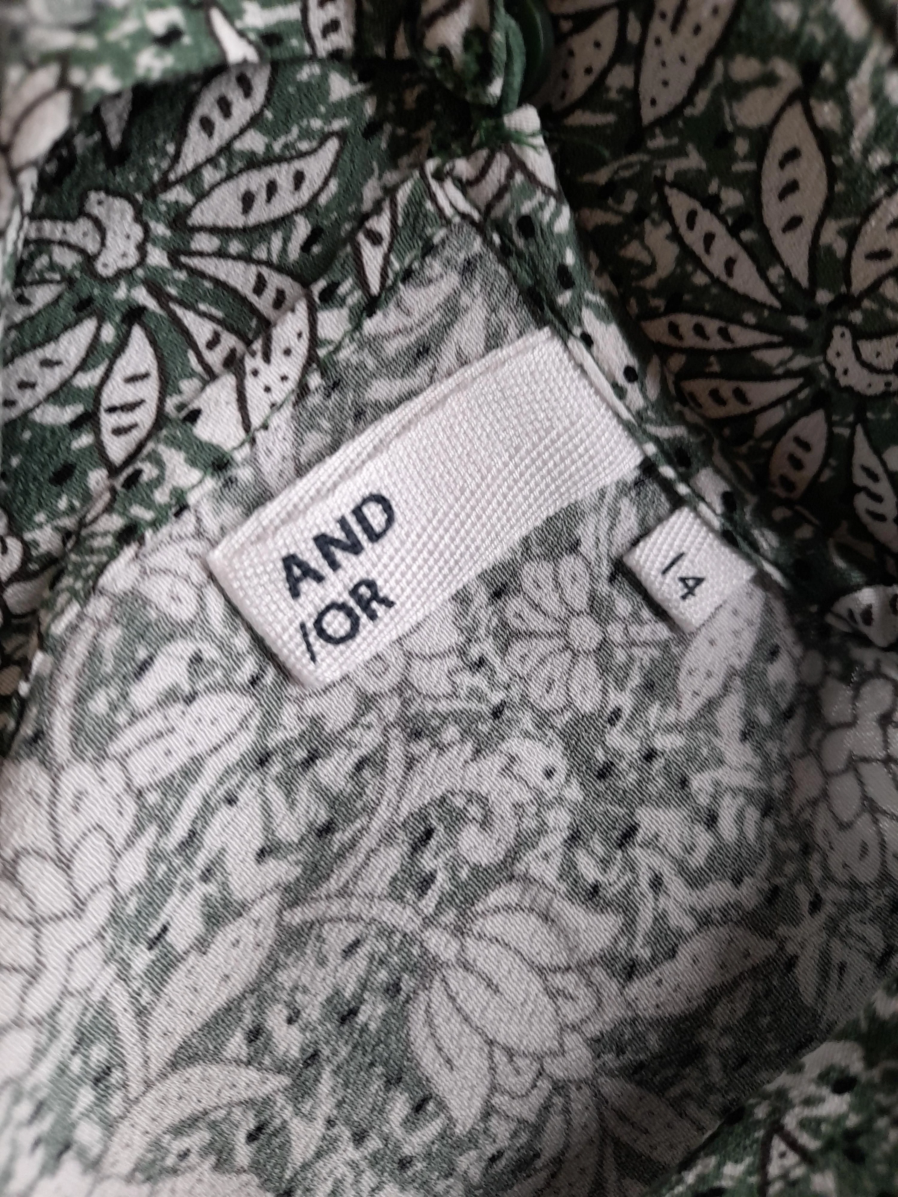 and/or T-Shirt Midi Dress UK14 in Green - Image 5