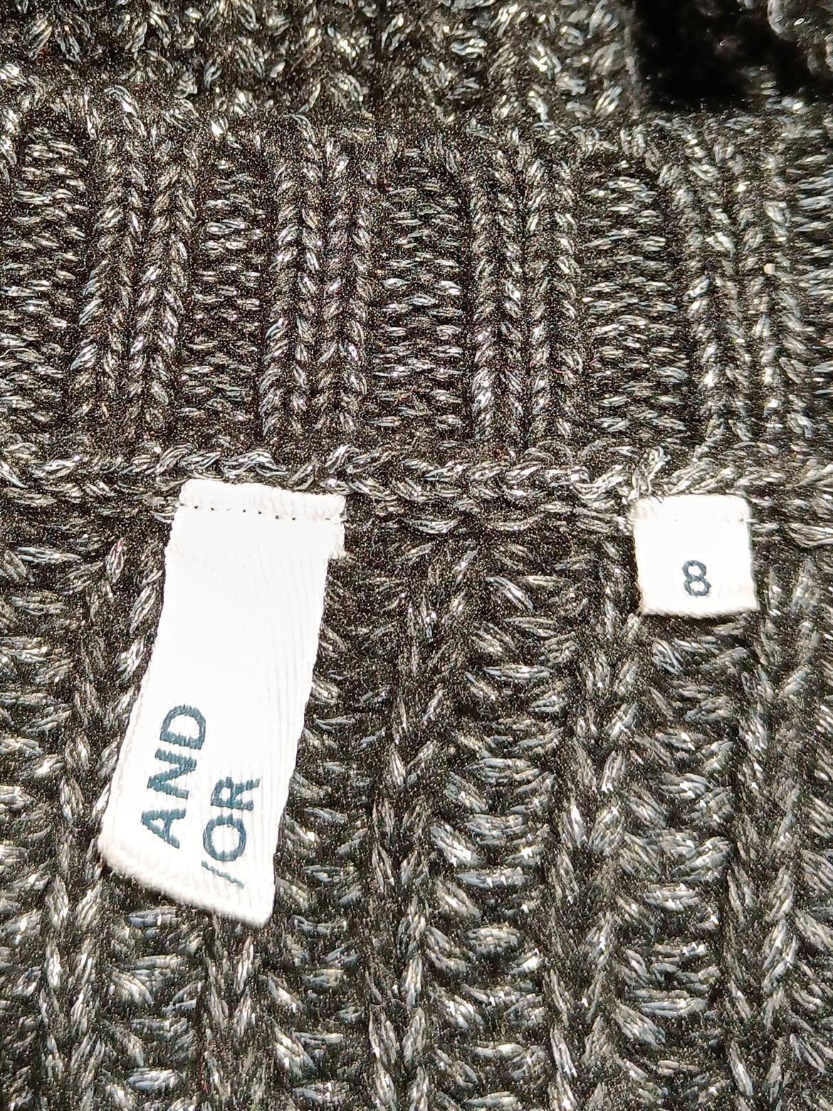 And/or Women's Cardigan UK 8 Black Acrylic with Polyester, Other V-Neck Cardigan - Image 5