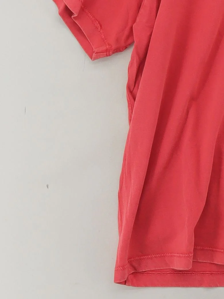 And/or Women's T-Shirt UK 16 Red 100% Cotton Short Sleeve Round Neck Basic - Image 4