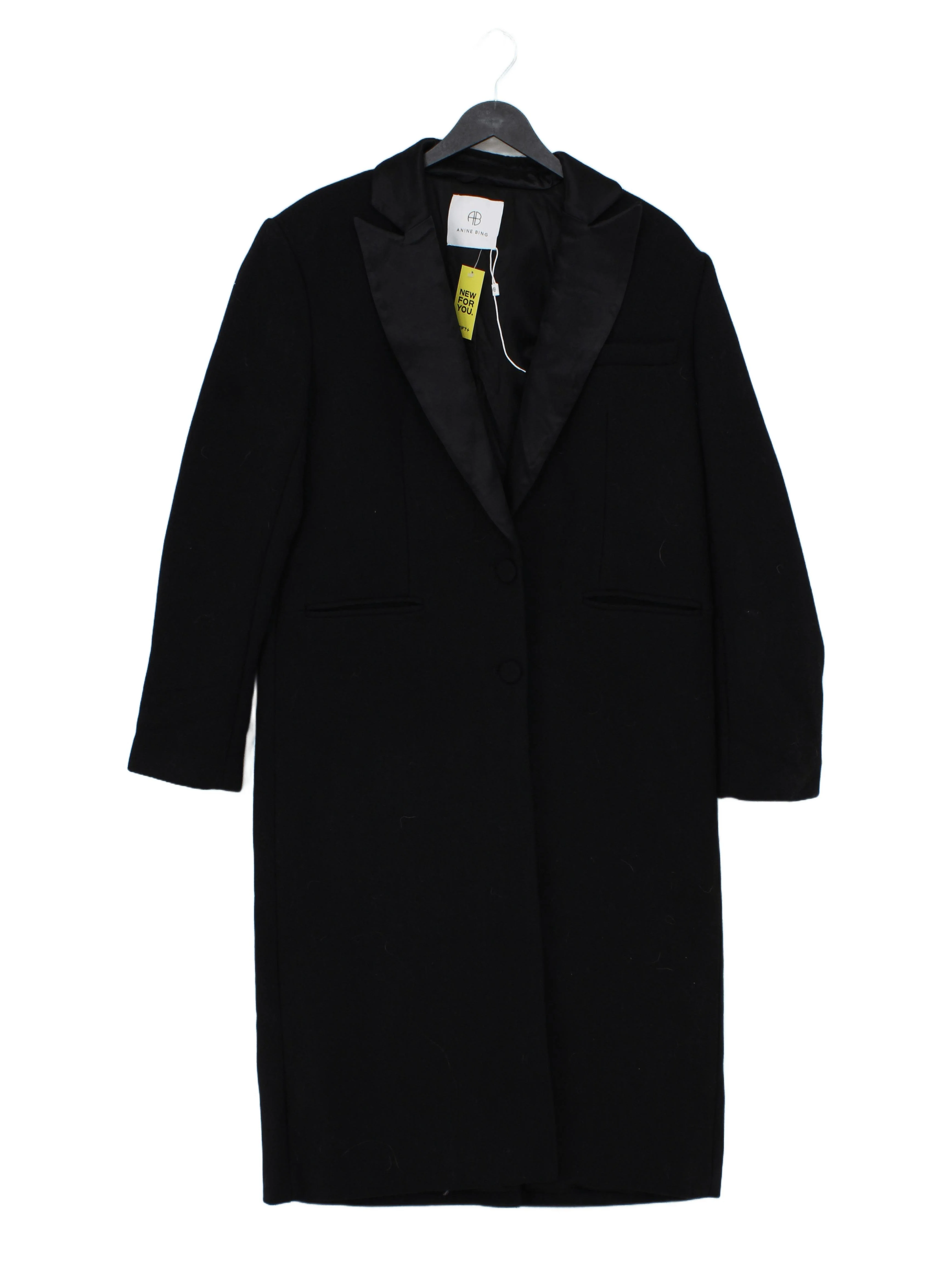 Anine Bing Women's Coat M Black Wool