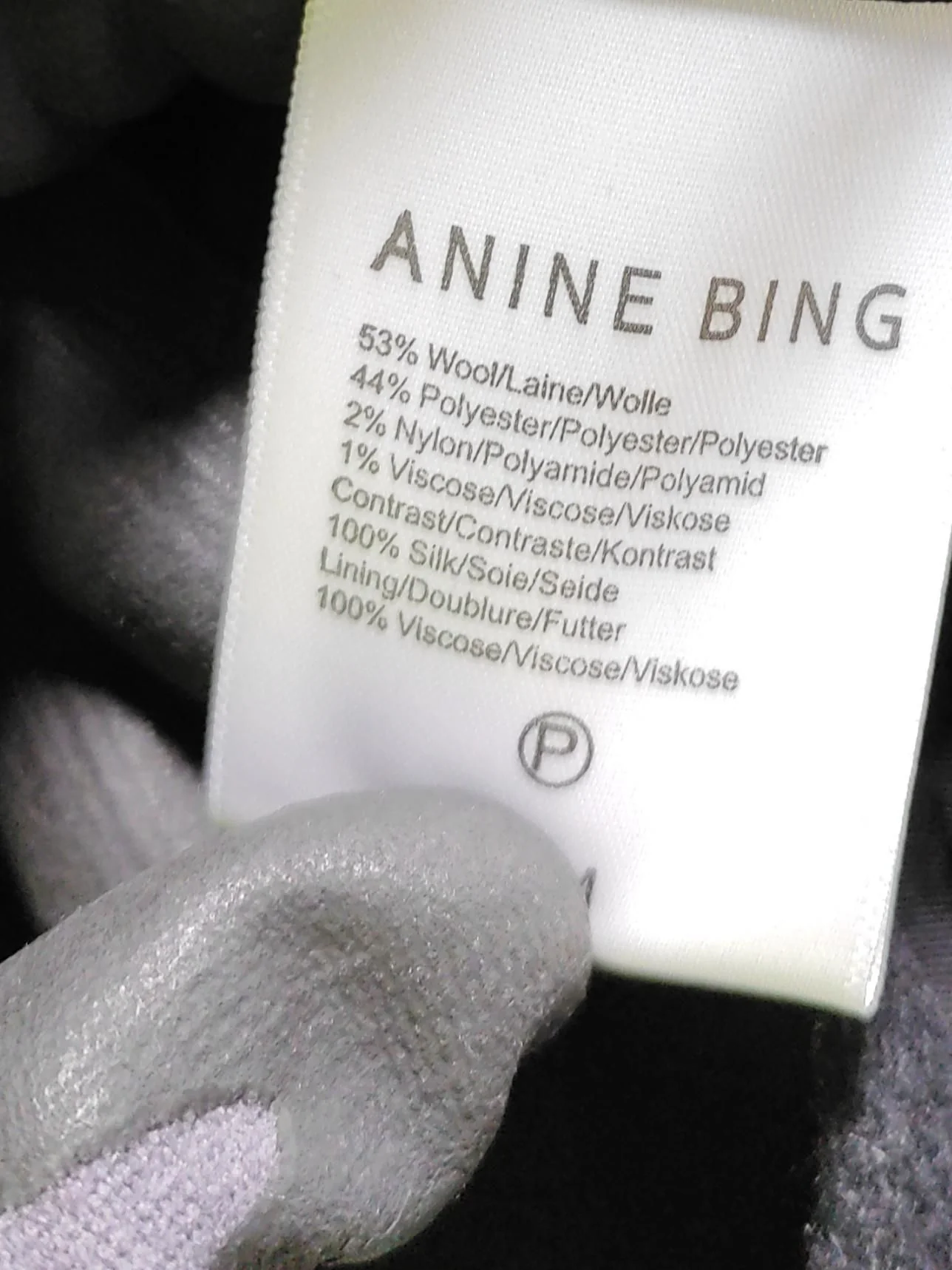 Anine Bing Women's Coat M Black Wool - Image 6