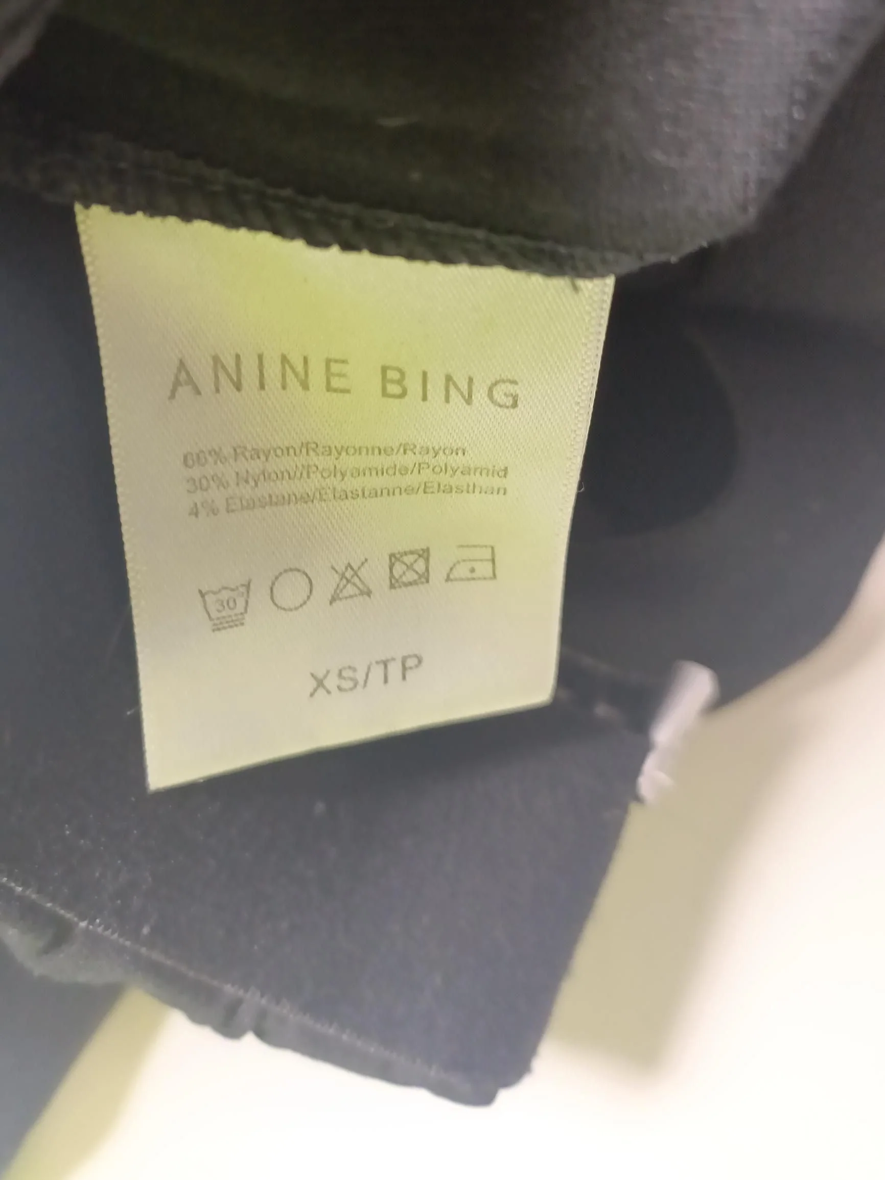 Anine Bing Women's Shorts XXS Black Rayon with Nylon, Elastane Sweat - Image 6
