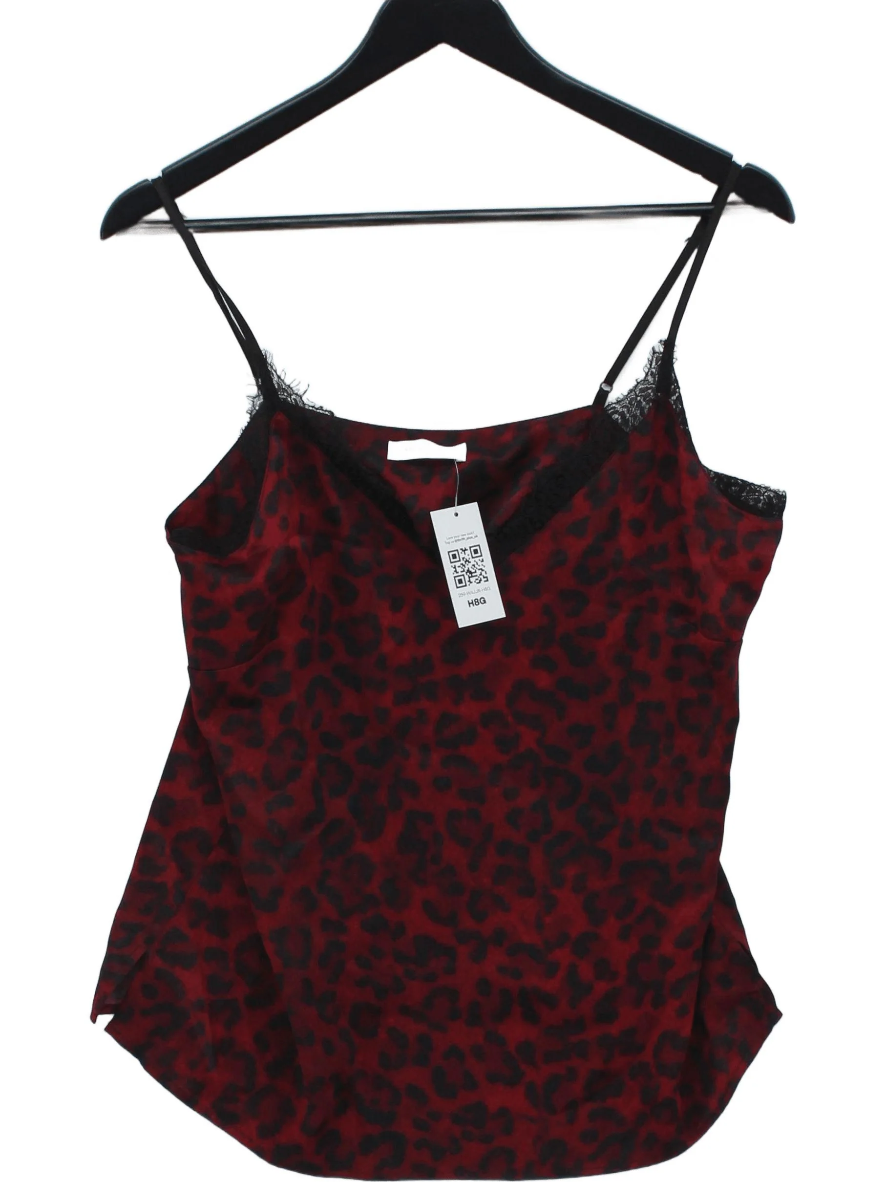 Anine Bing Women's T-Shirt M Red 100% Silk Camisole