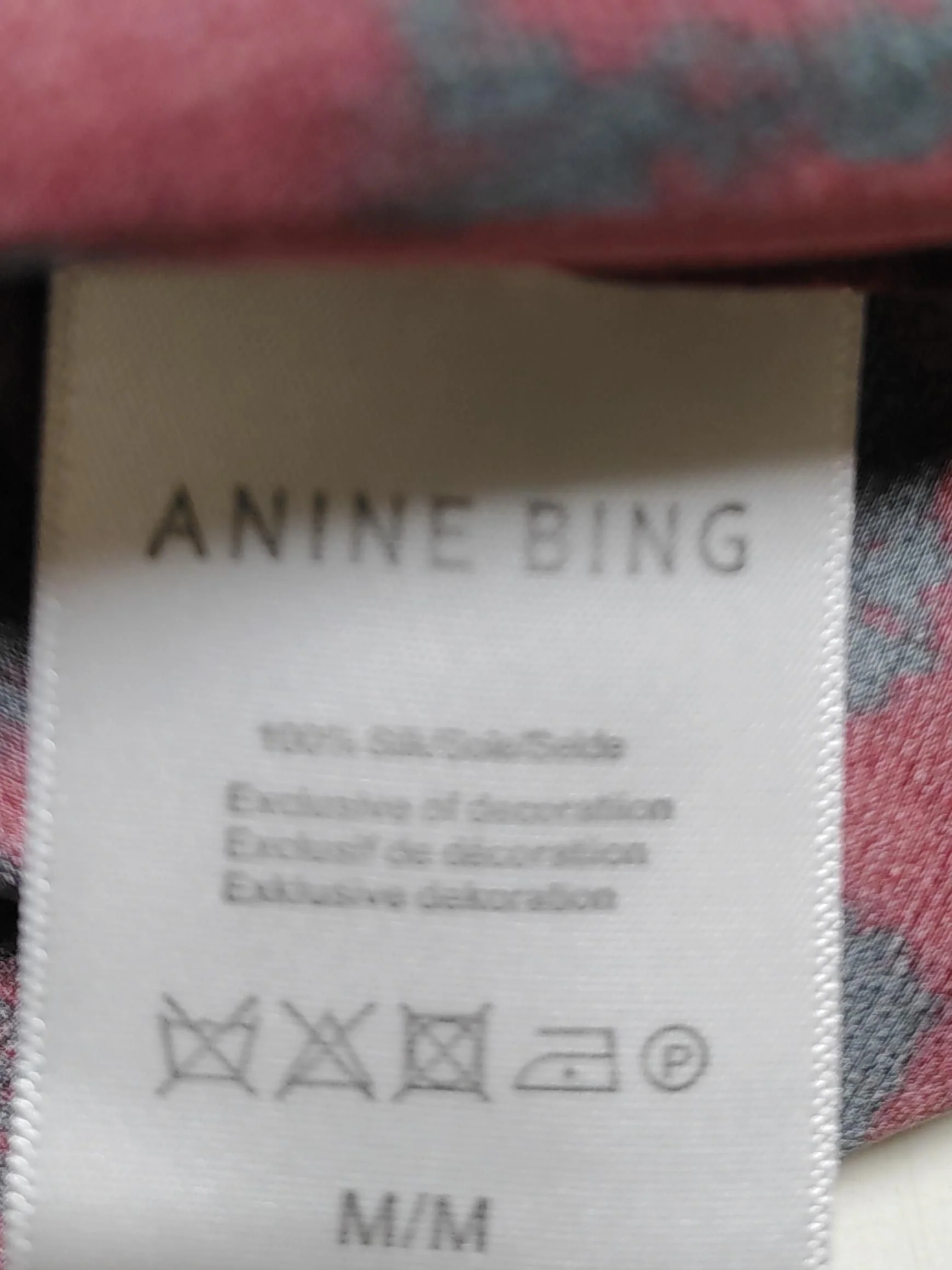 Anine Bing Women's T-Shirt M Red 100% Silk Camisole - Image 6