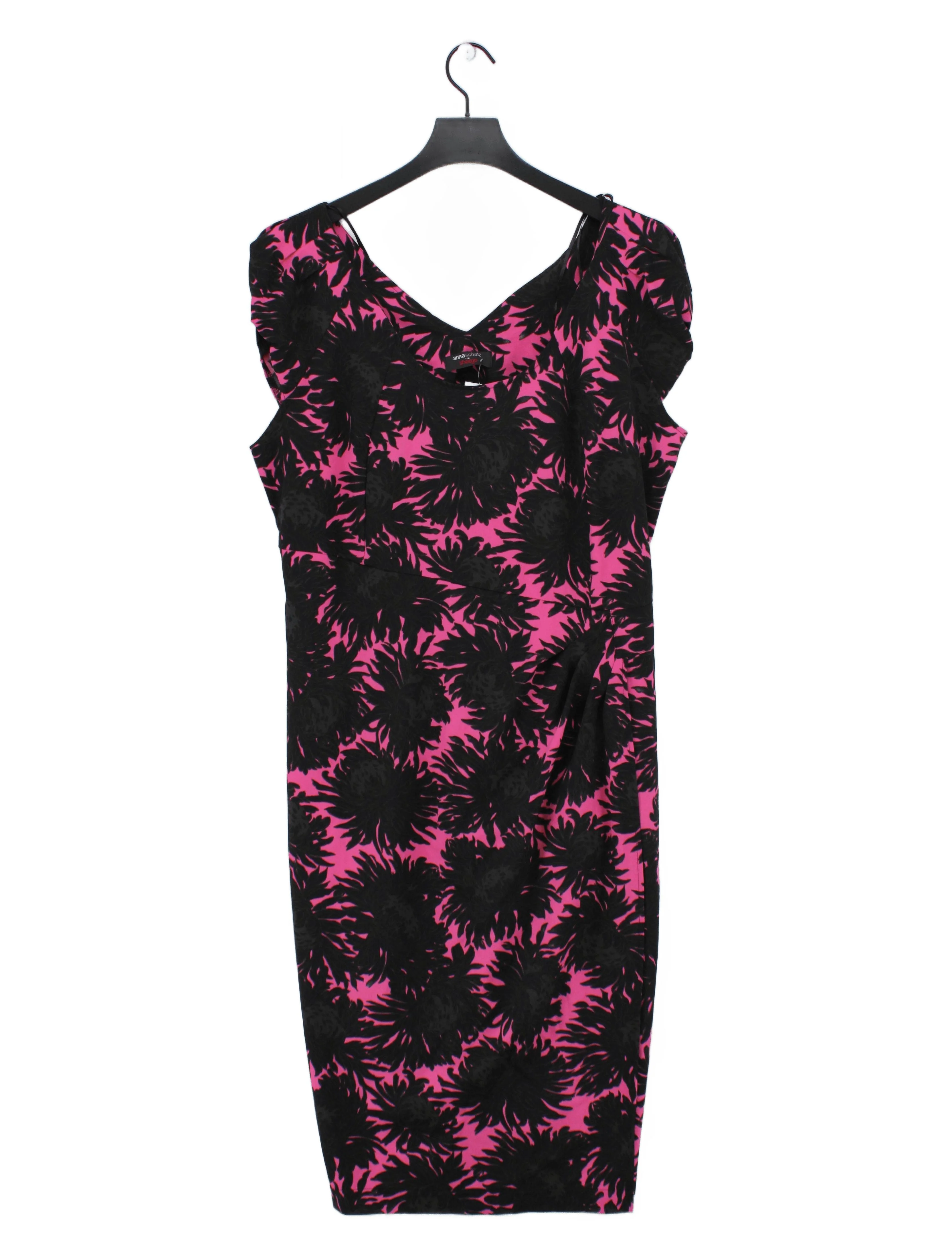 Anna Scholz Bodycon Midi Dress UK18 in Pink