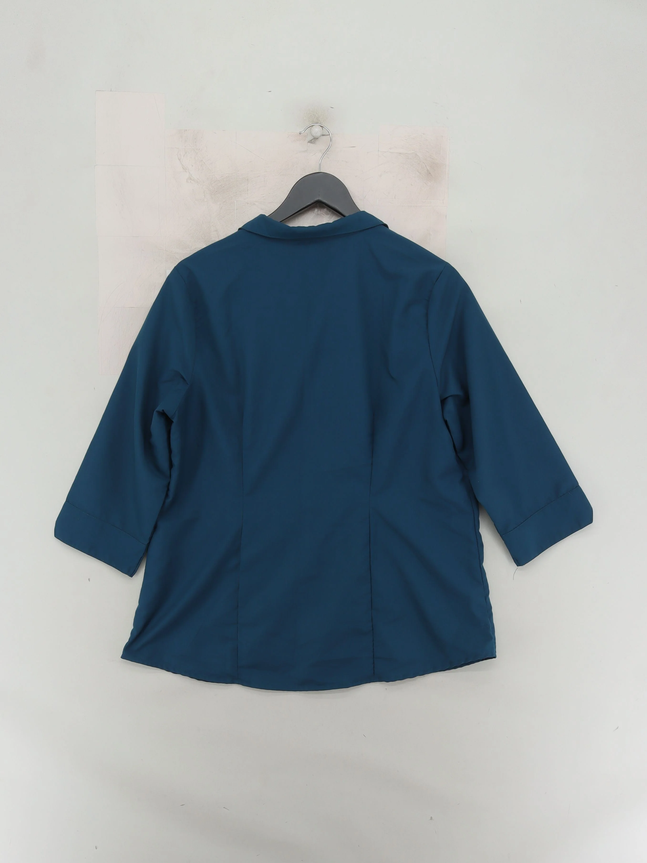 Annabelle Women's Shirt XL Blue Polyester with Viscose 3/4 Sleeve Collared Basic - Image 2