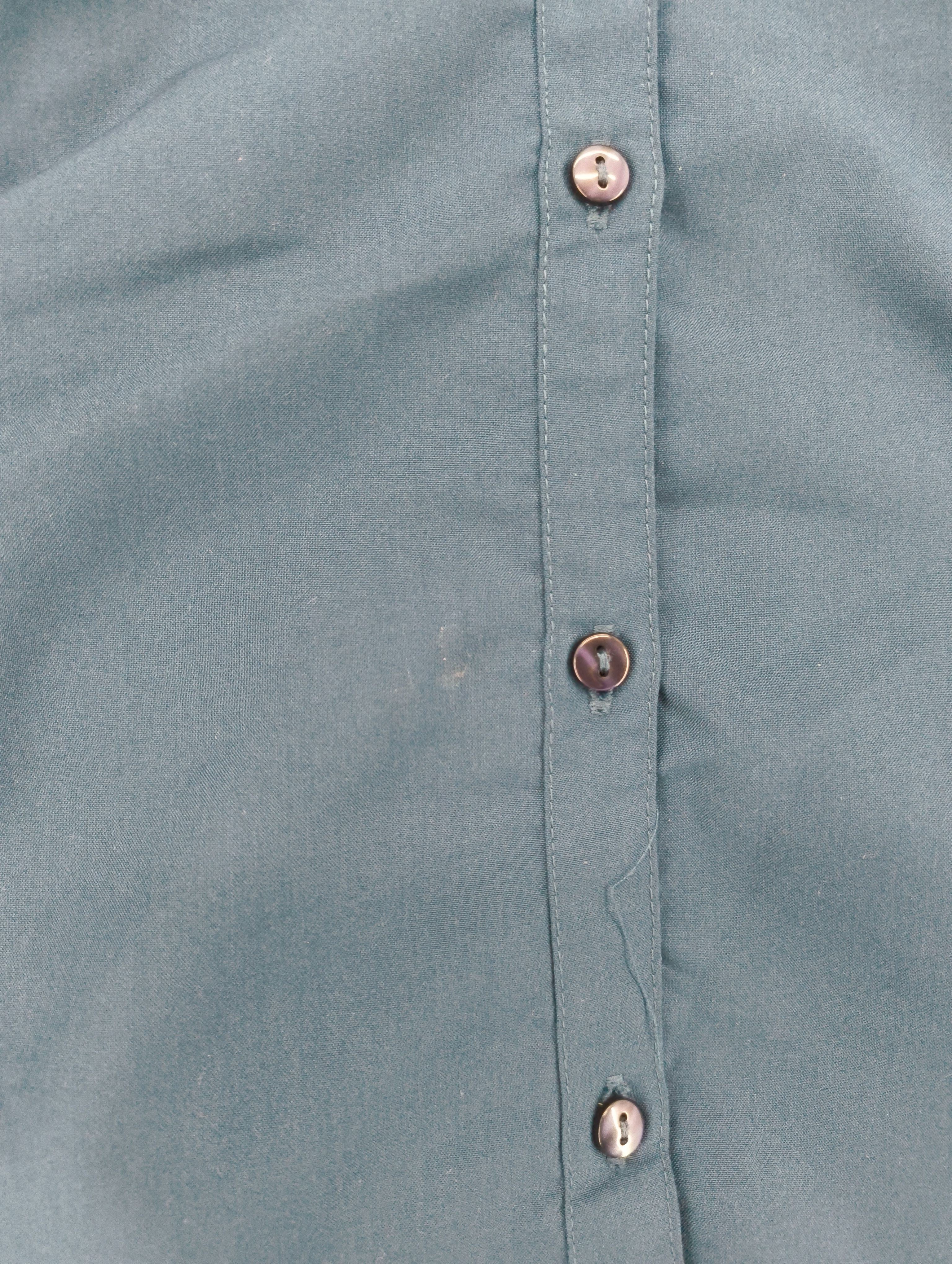 Annabelle Women's Shirt XL Blue Polyester with Viscose 3/4 Sleeve Collared Basic - Image 5