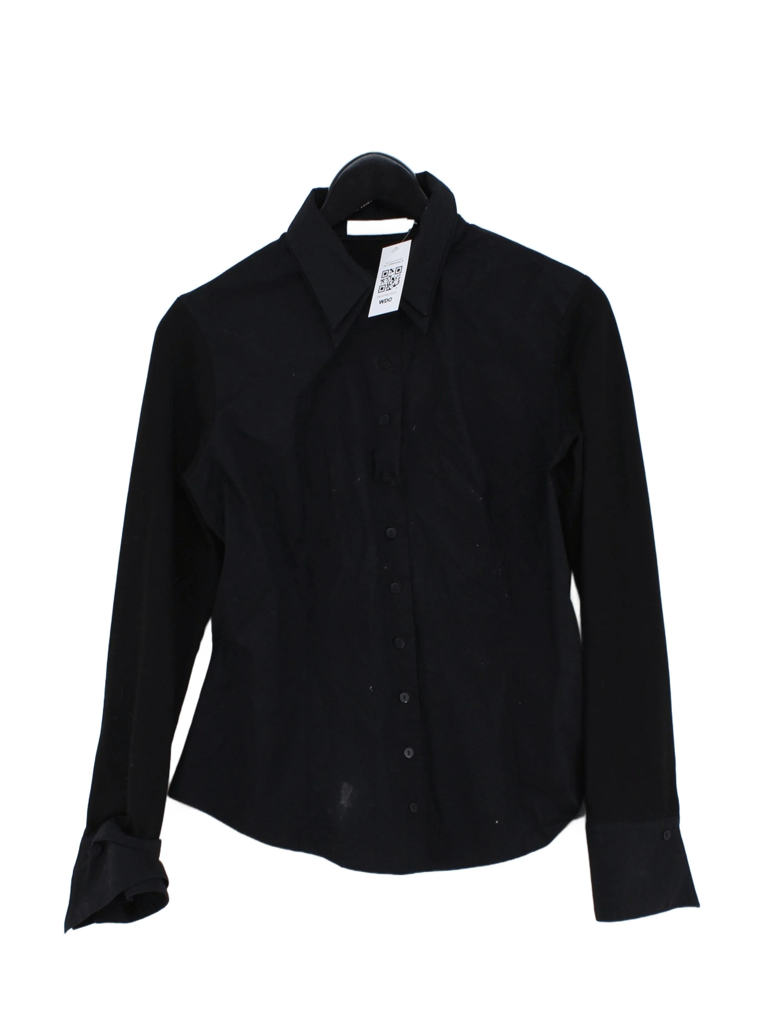 Anne Fontaine Women's Shirt UK 12 Black Cotton with Elastane Basic