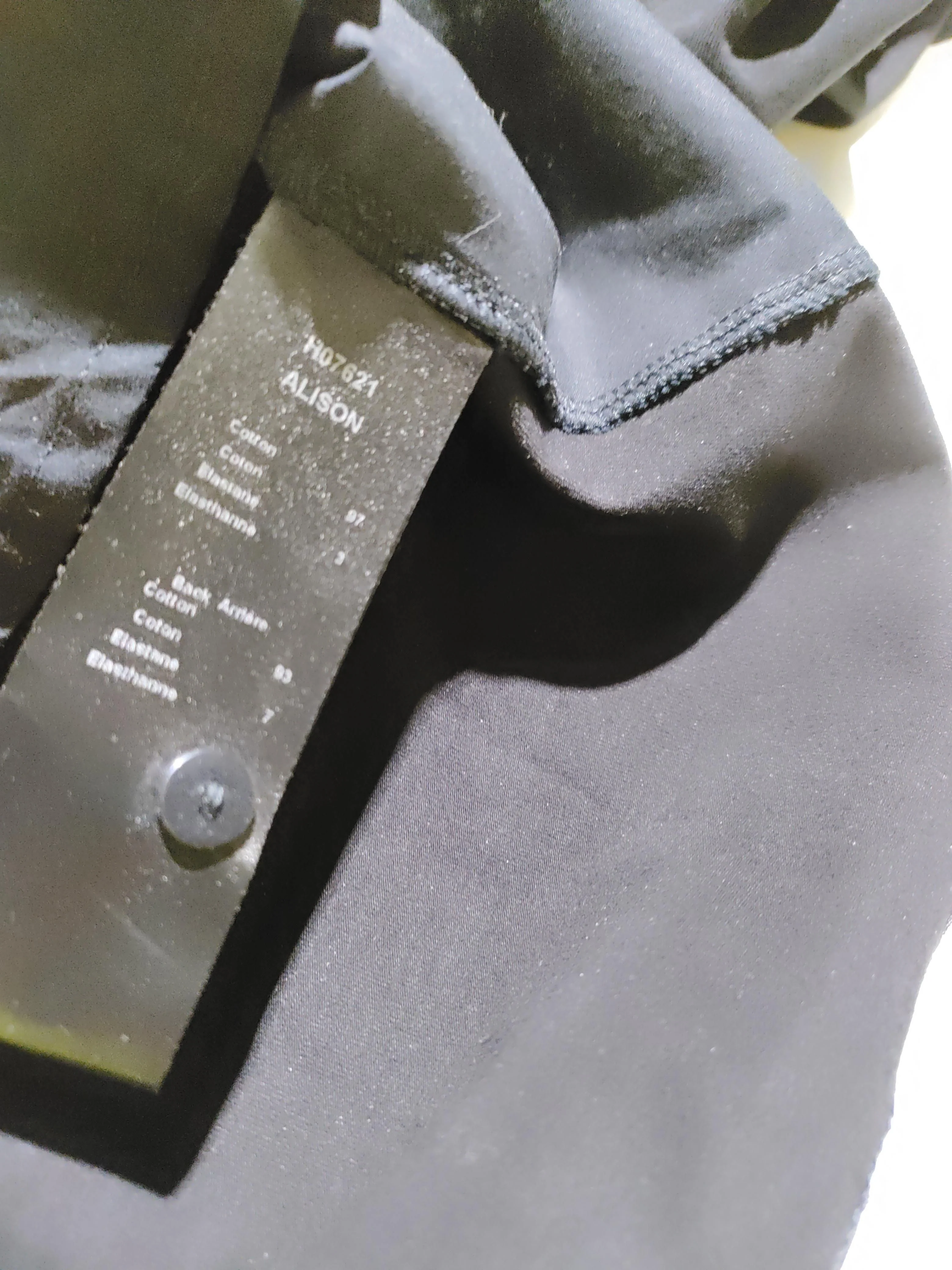 Anne Fontaine Women's Shirt UK 12 Black Cotton with Elastane Basic - Image 7