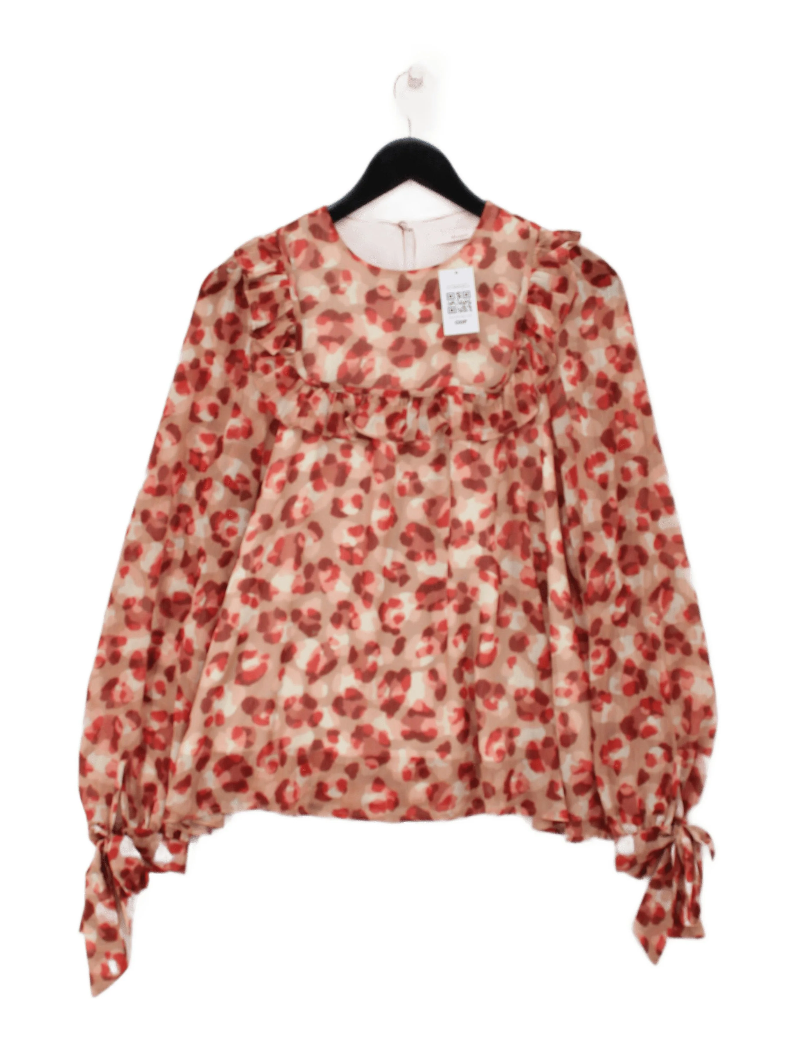 Anne-Louise Boutique Women's Top UK 10 Red 100% Polyester Basic