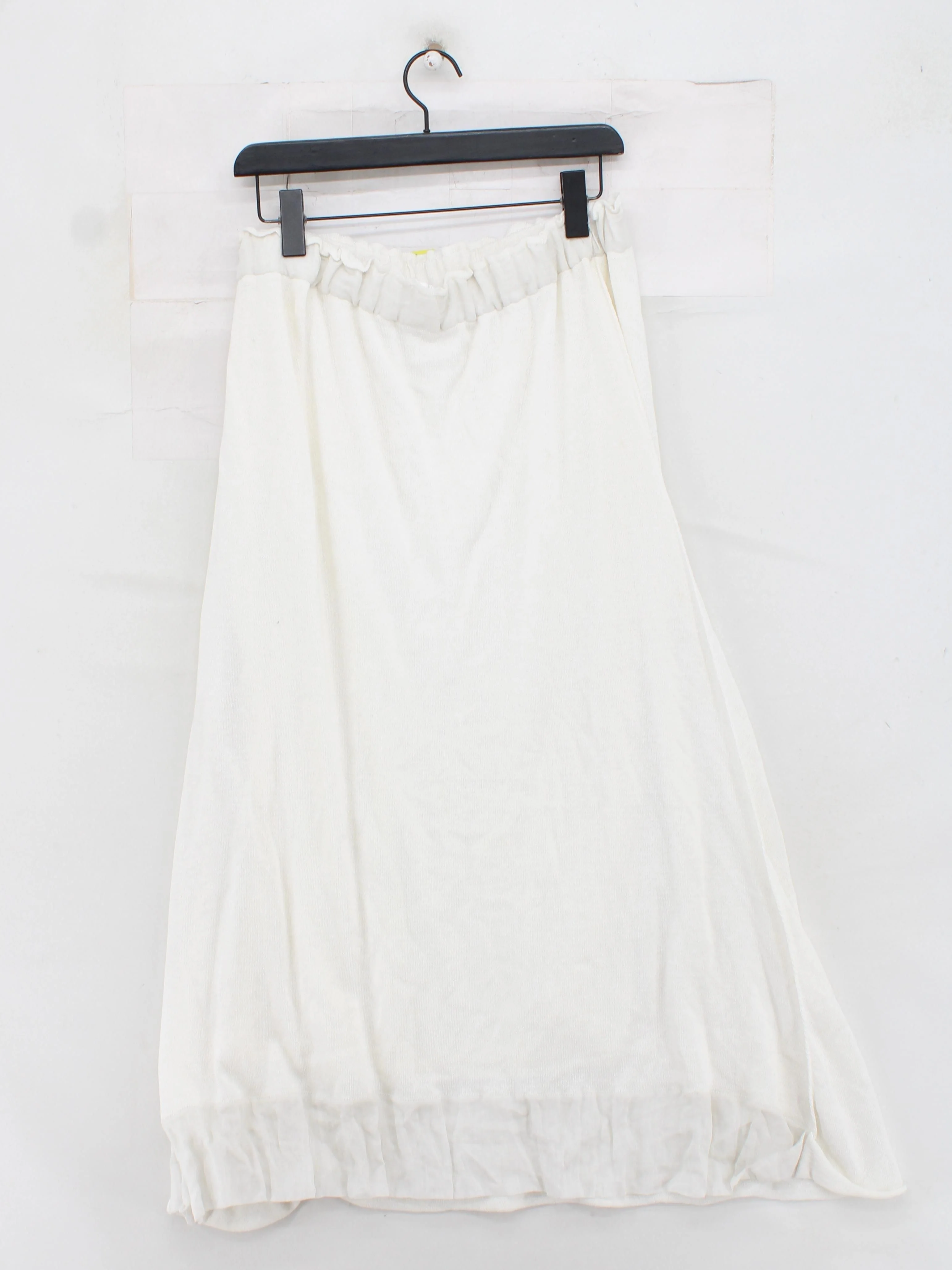 Annette Gortz Women's Maxi Skirt XL White Viscose with Linen, Nylon Long Maxi - Image 2