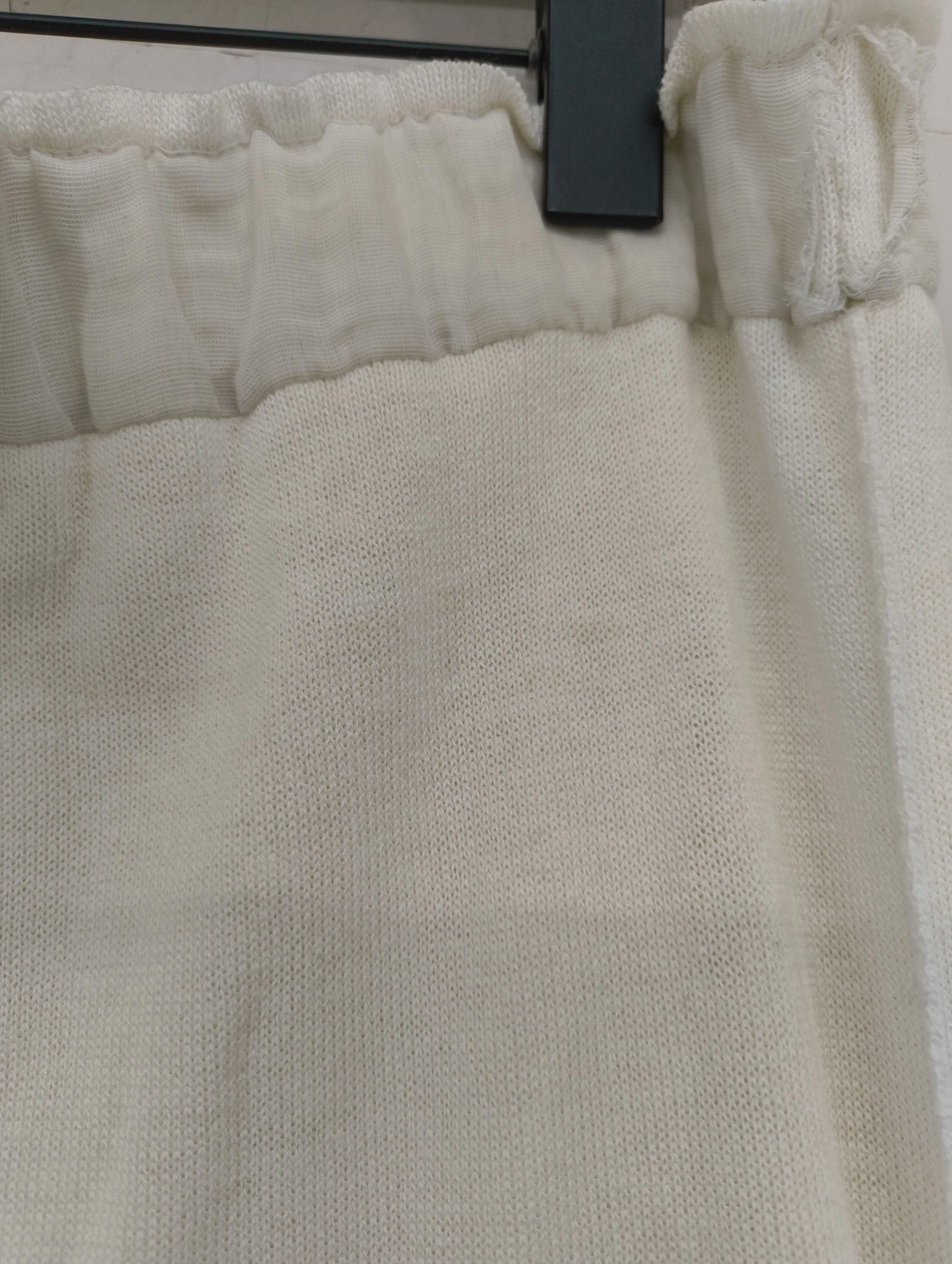 Annette Gortz Women's Maxi Skirt XL White Viscose with Linen, Nylon Long Maxi - Image 5